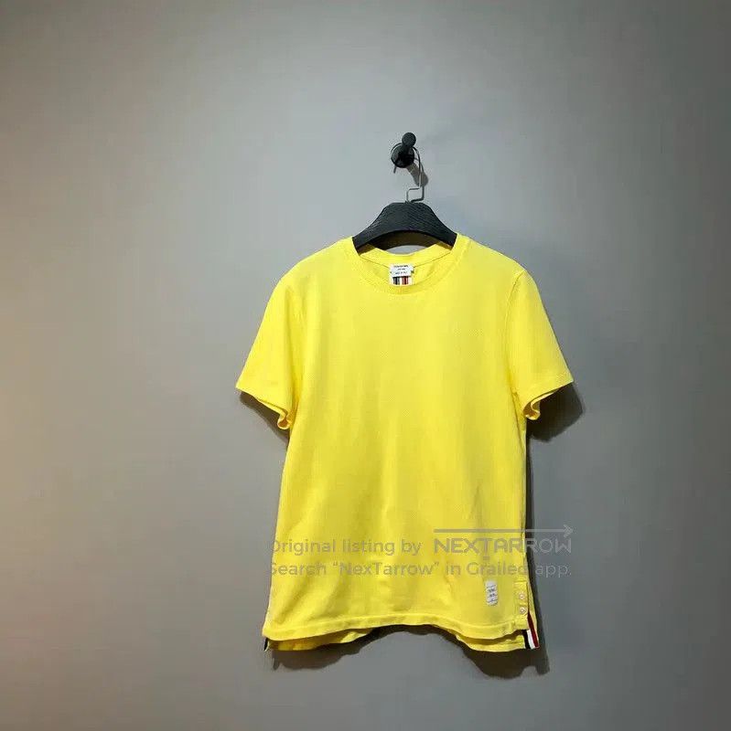 Thom Browne Thom Browne Yellow Cotton Women's T-shirt . Size S / US 4 / IT 40 - 1 Thumbnail