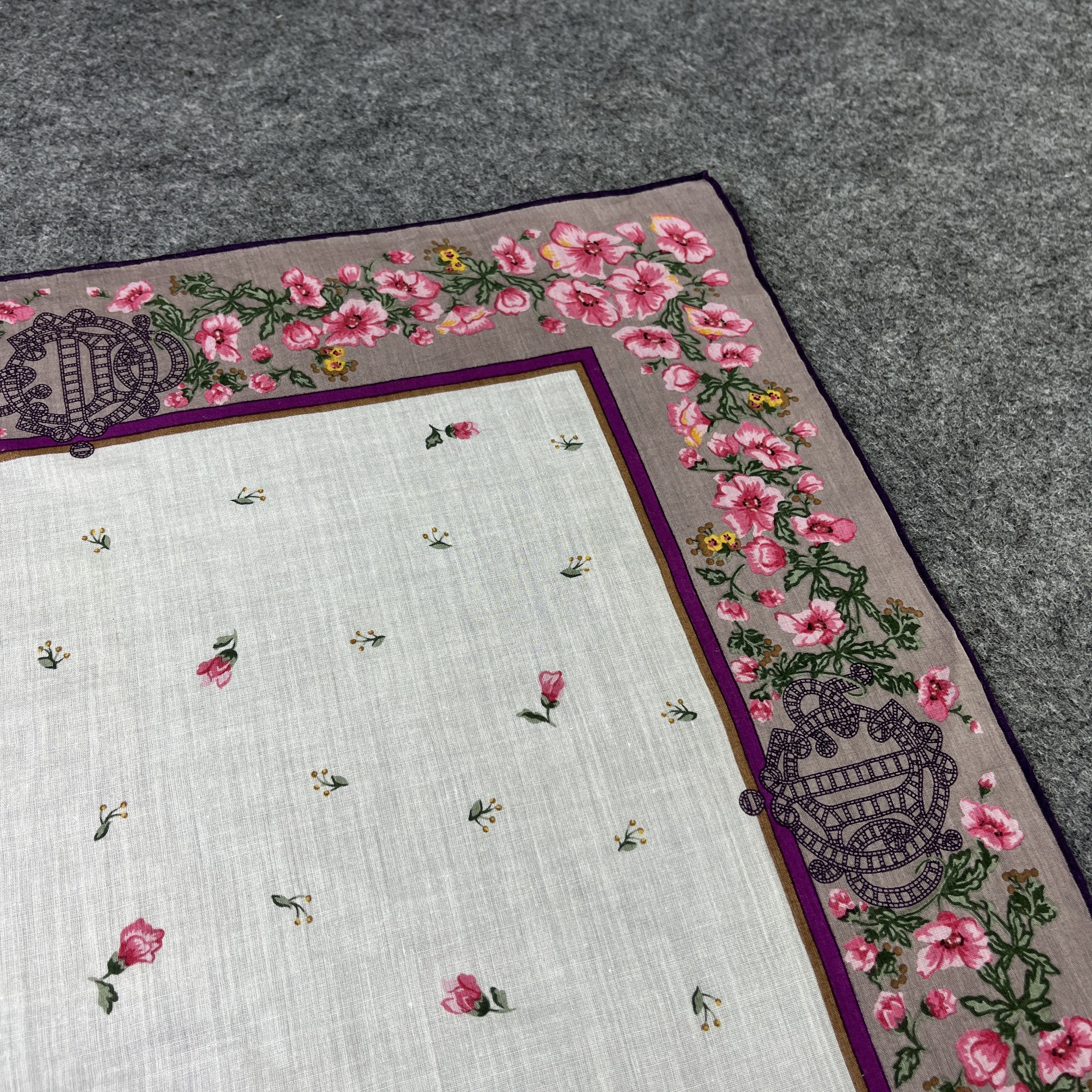 Vintage Christian Dior Handkerchief / Bandana / Neckerchief B741 Size ONE SIZE - 8 Thumbnail