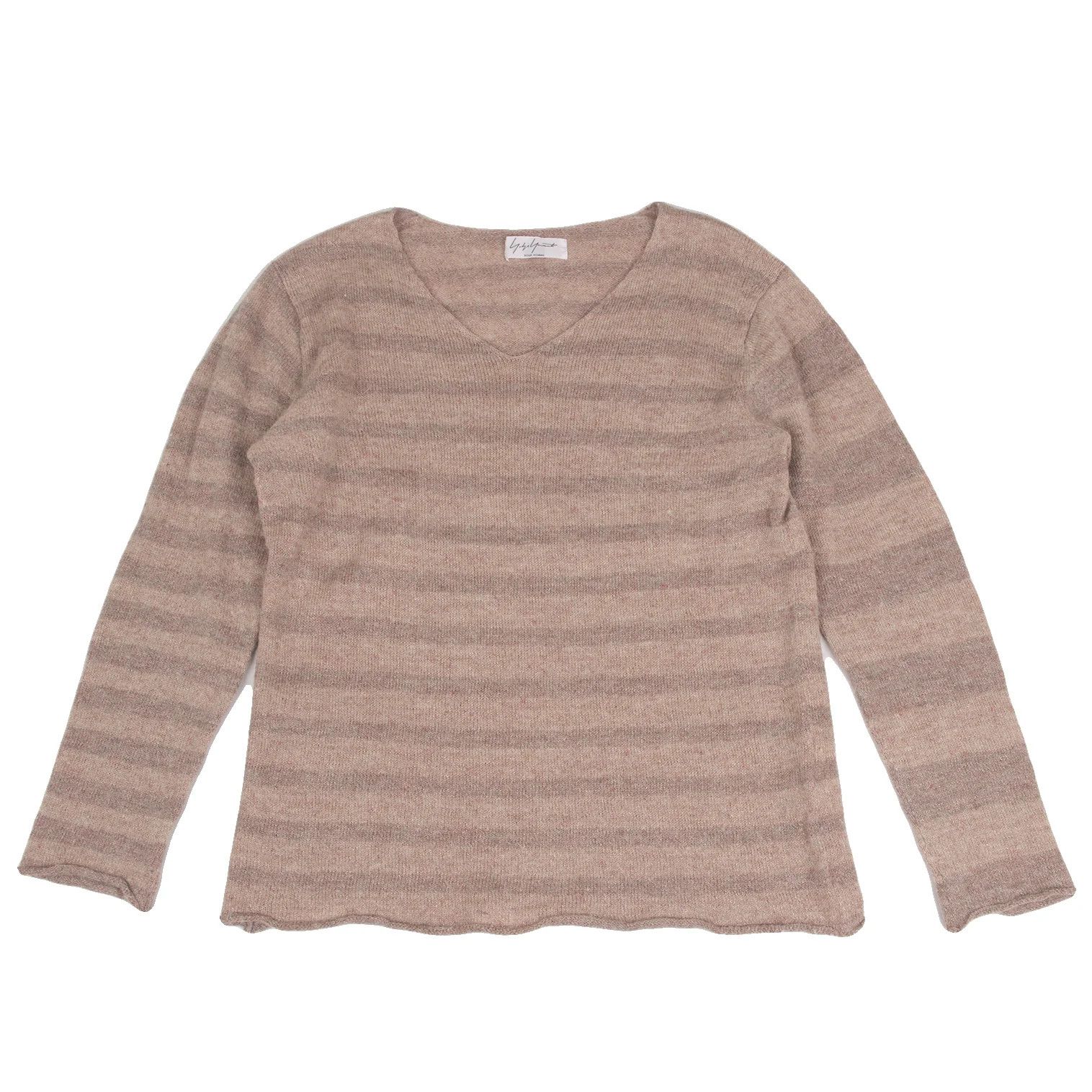 Yohji Yamamoto Yohji Yamamoto Linen Blend Glitter Stripe Sweater Size US M / EU 48-50 / 2 - 1 Thumbnail