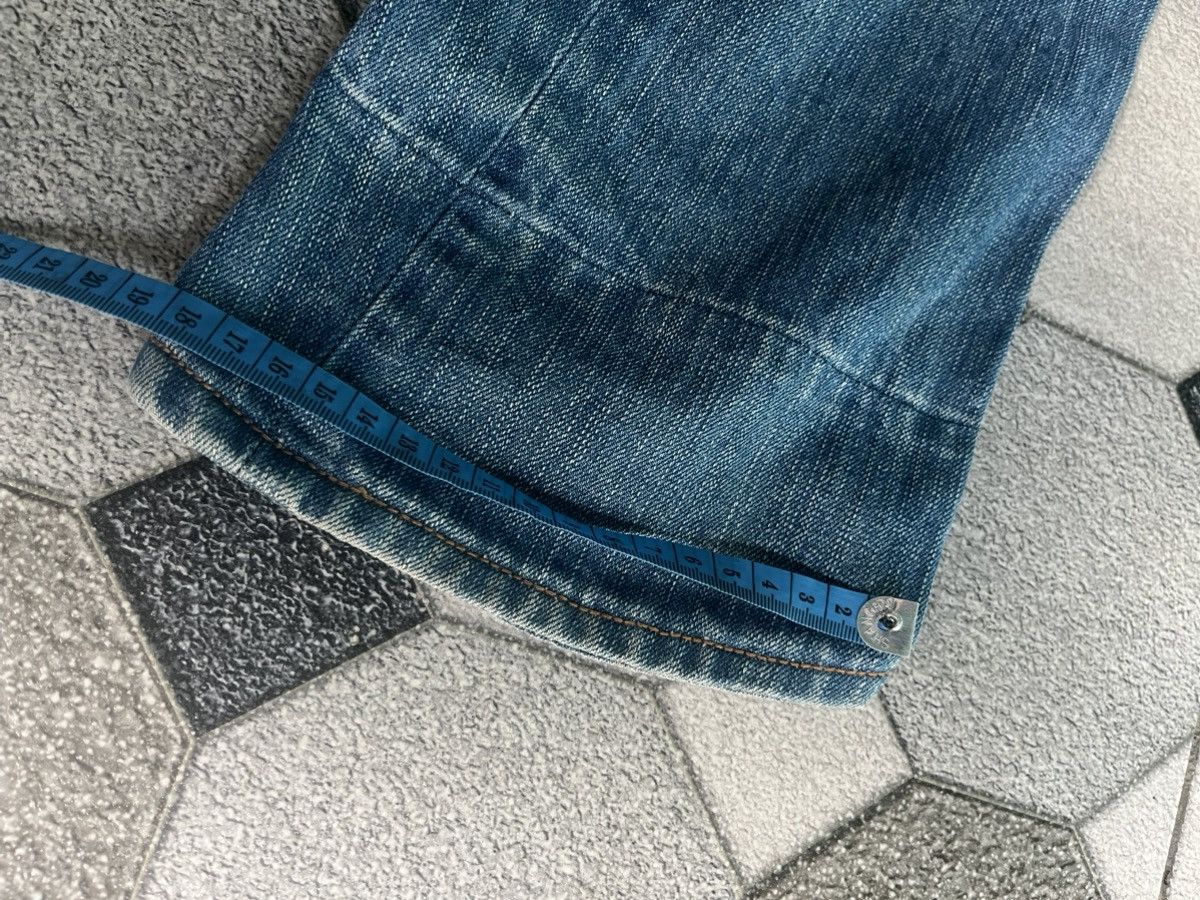 Japanese Brand Evisu Genes Silver Embroidered Seagull Jeans Cinch Back Size US 30 / EU 46 - 14 Thumbnail