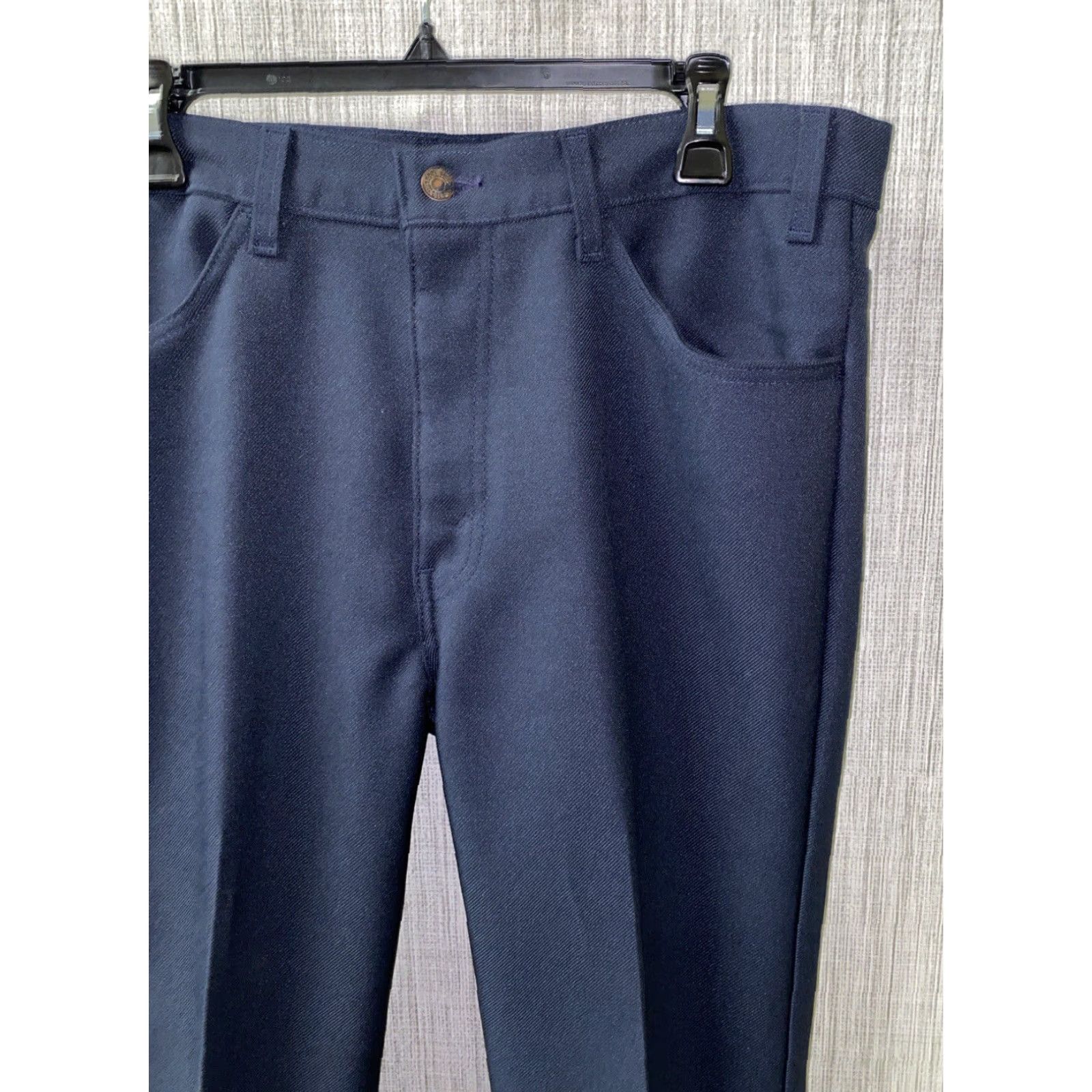 Levi's VINTAGE Levi's Mens Pleated Dress Pants Navy Blue 36 x 32 Regular Size US 36 / EU 52 - 2 Thumbnail