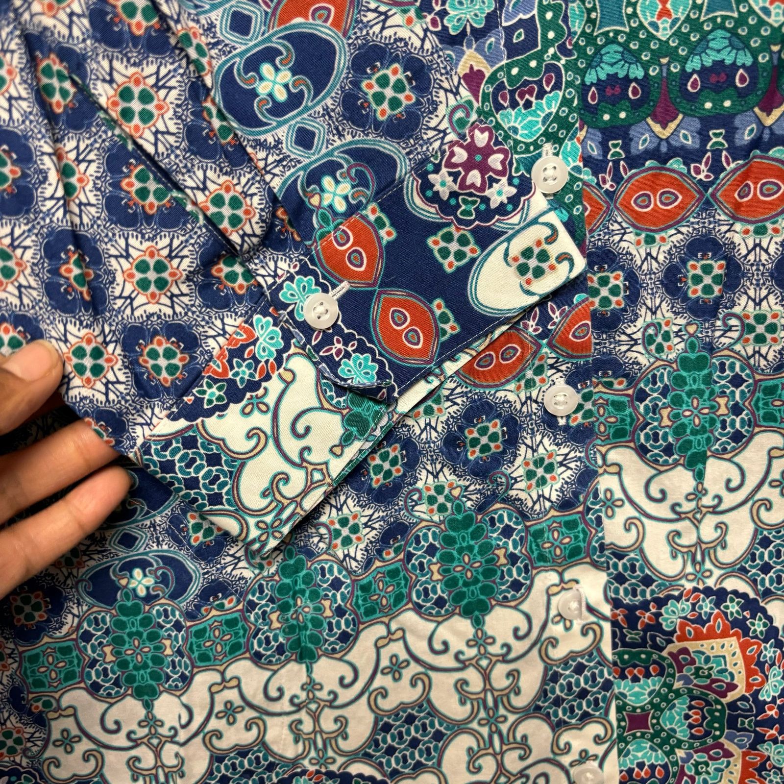 Chicos Chico Button Down Blouse Hippie Boho No Iron Size 2 US 12/14 Size XL / US 12-14 / IT 48-50 - 8 Thumbnail
