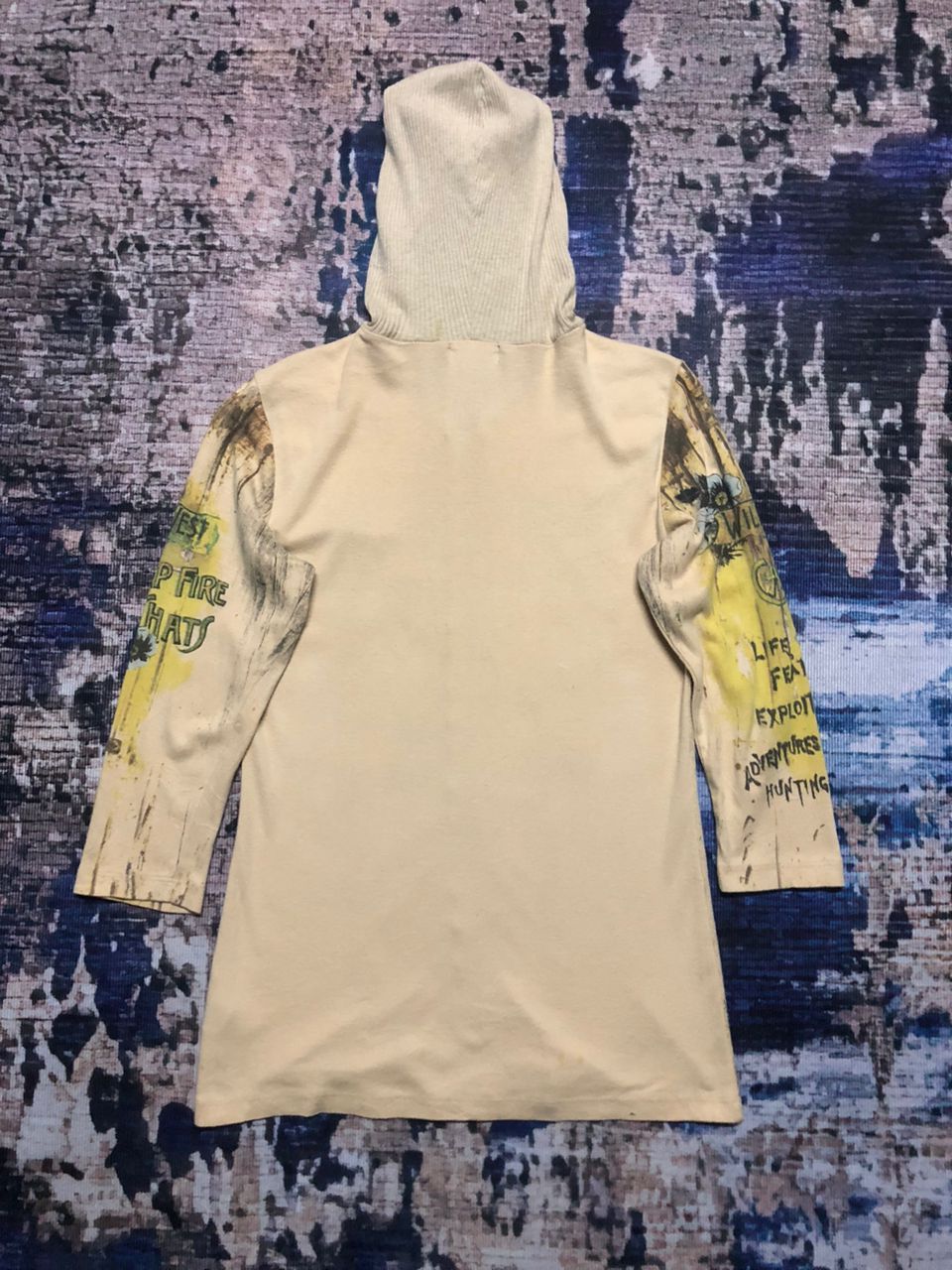 Cowboy Equipment Sugar Vanilla Cowgirl Over Print Hoodie Zipper Rare Size XS / US 0-2 / IT 36-38 - 2 Thumbnail