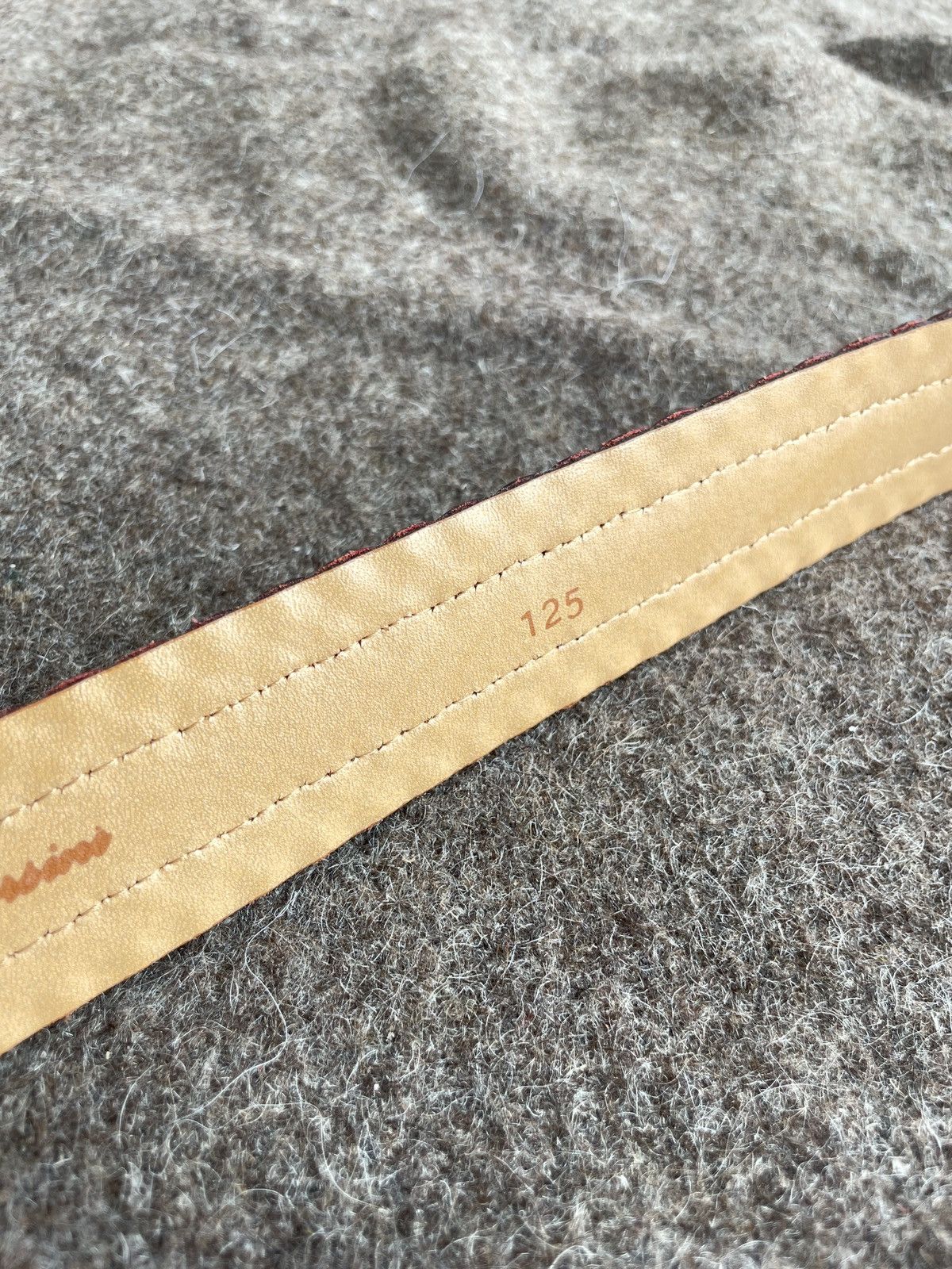 Genuine Leather Stefano Corsini Handmade Leather Belt Size ONE SIZE - 8 Thumbnail