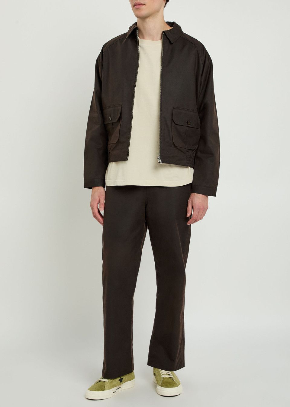 Bode o1mle0226 Waxed Cotton Knolly Brook Trousers in Brown Size US 38 / EU 54 - 4 Thumbnail
