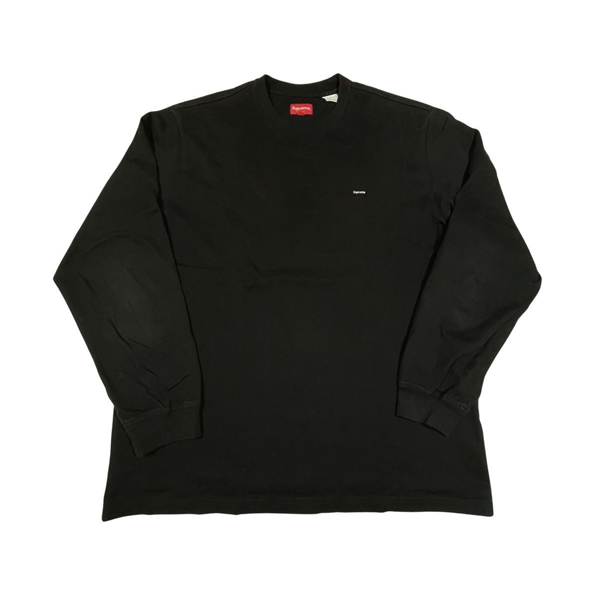 Supreme Supreme Small Box Logo Long Sleeve Mens Size L Black Shirt | Grailed