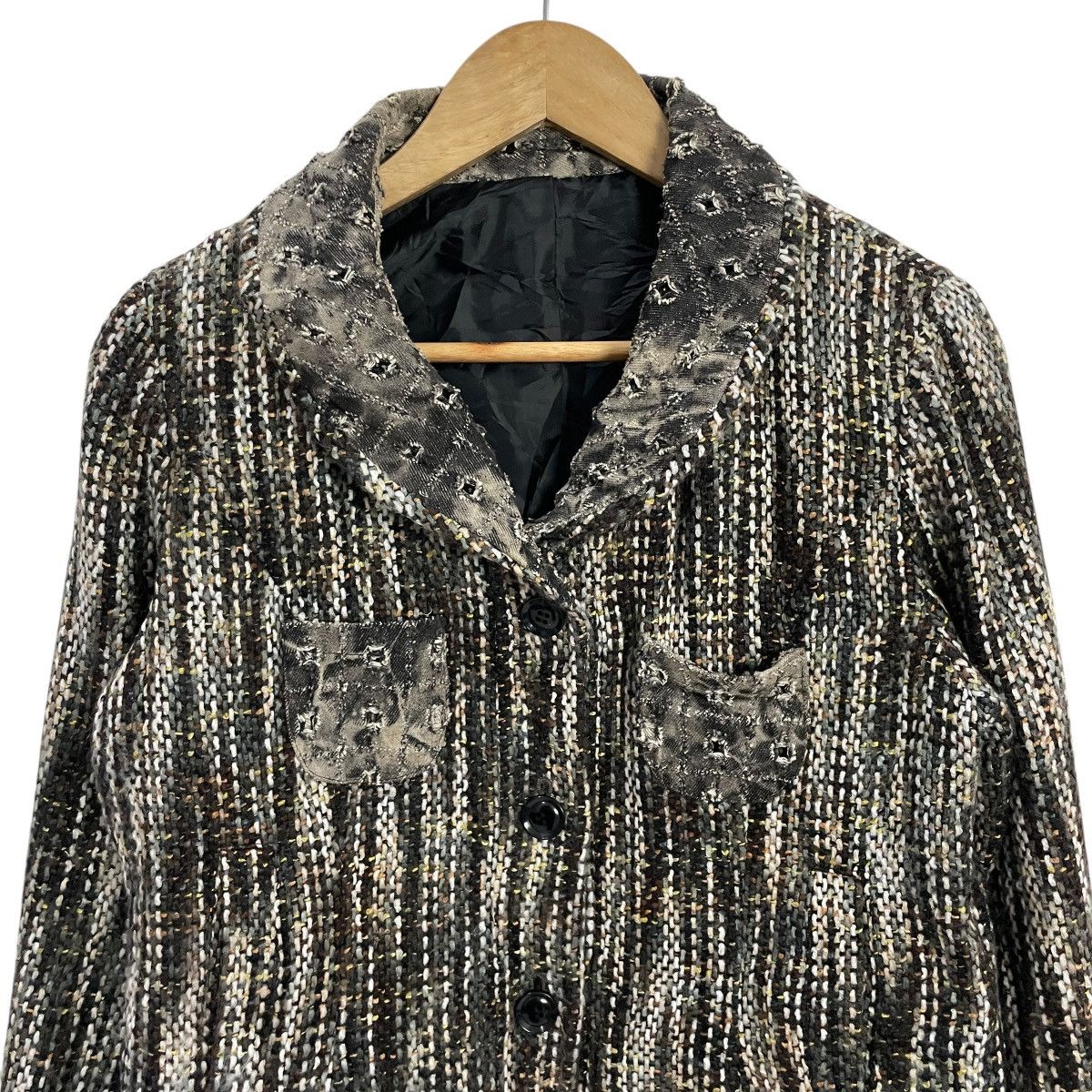 Japanese Brand Vintage Adesso Lora Distressed Style Jacket Size L / US 10 / IT 46 - 2 Thumbnail