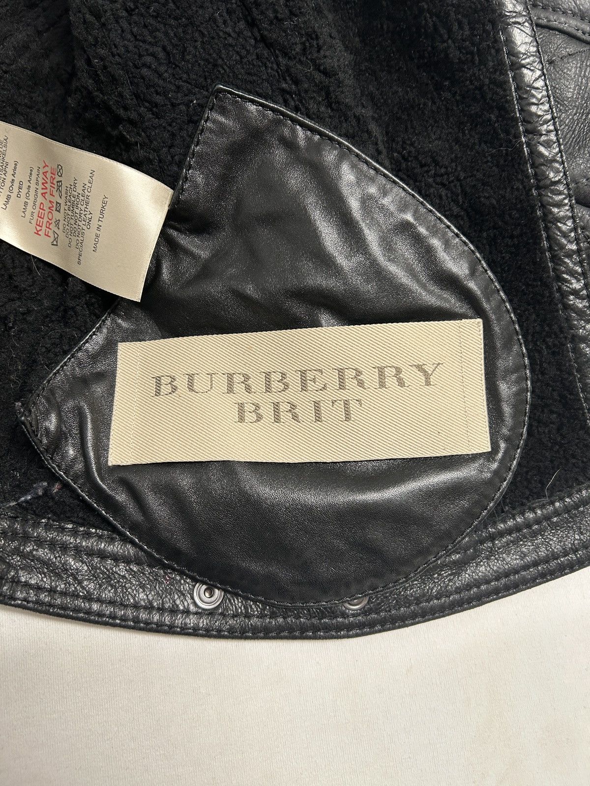 Burberry FW2010 Shearling Biker Leather Jacket Size US XS / EU 42 / 0 - 10 Thumbnail