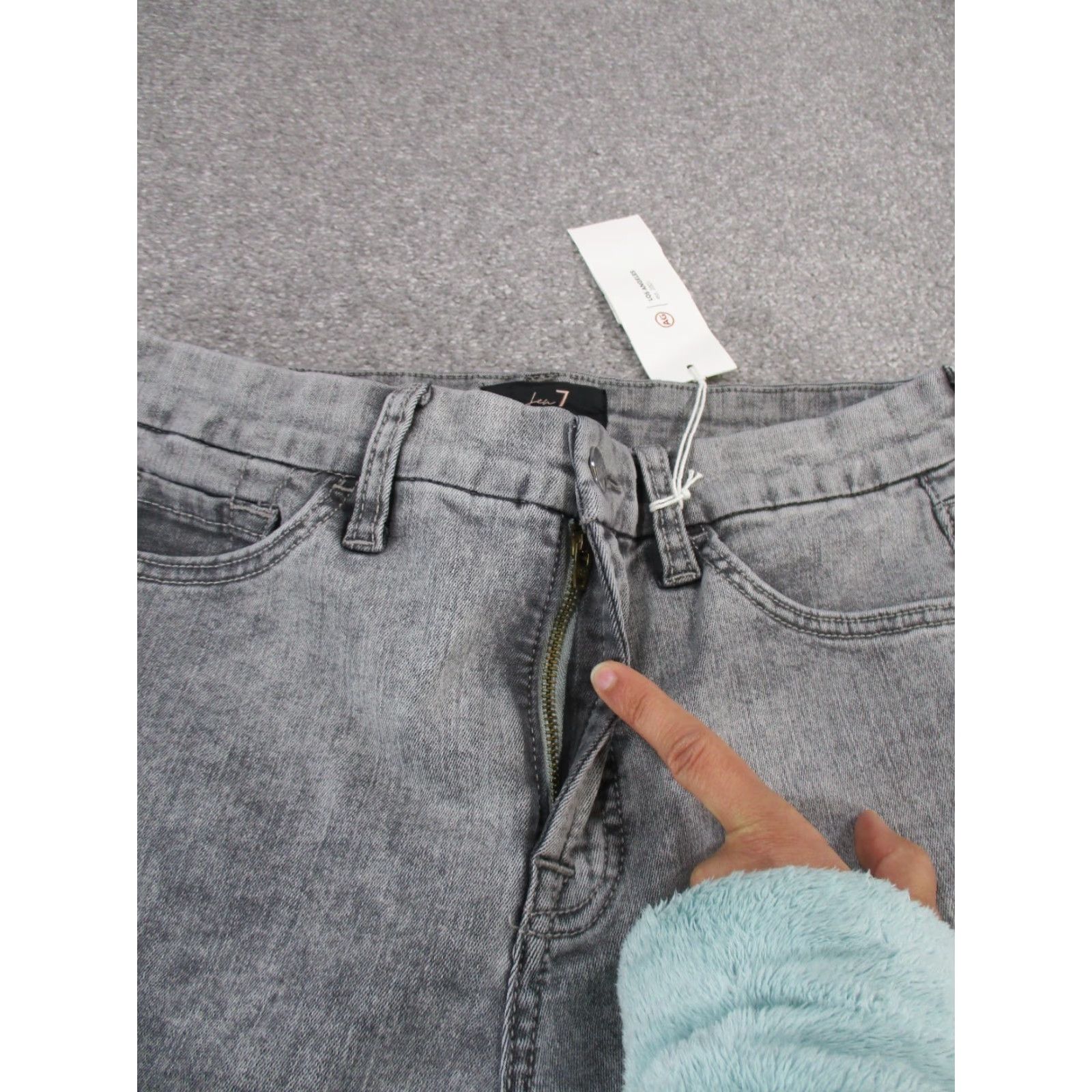 Vintage VINTAGE Adriano Goldschmied Jen 7 Jeans Womens 6 Slim Boyfriend Gray Denim NEW Size 28" / US 6 / IT 42 - 3 Thumbnail