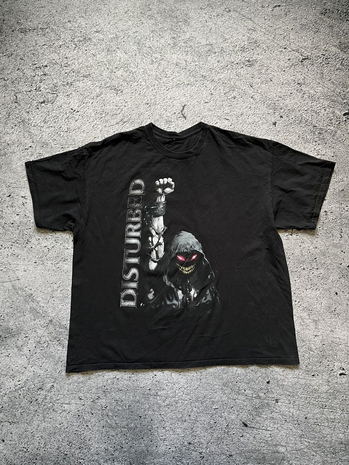 Band Tees × Vintage Vintage 00s Disturbed American Chicago Heavy Metal Band Tee Size US L / EU 52-54 / 3 - 1 Thumbnail