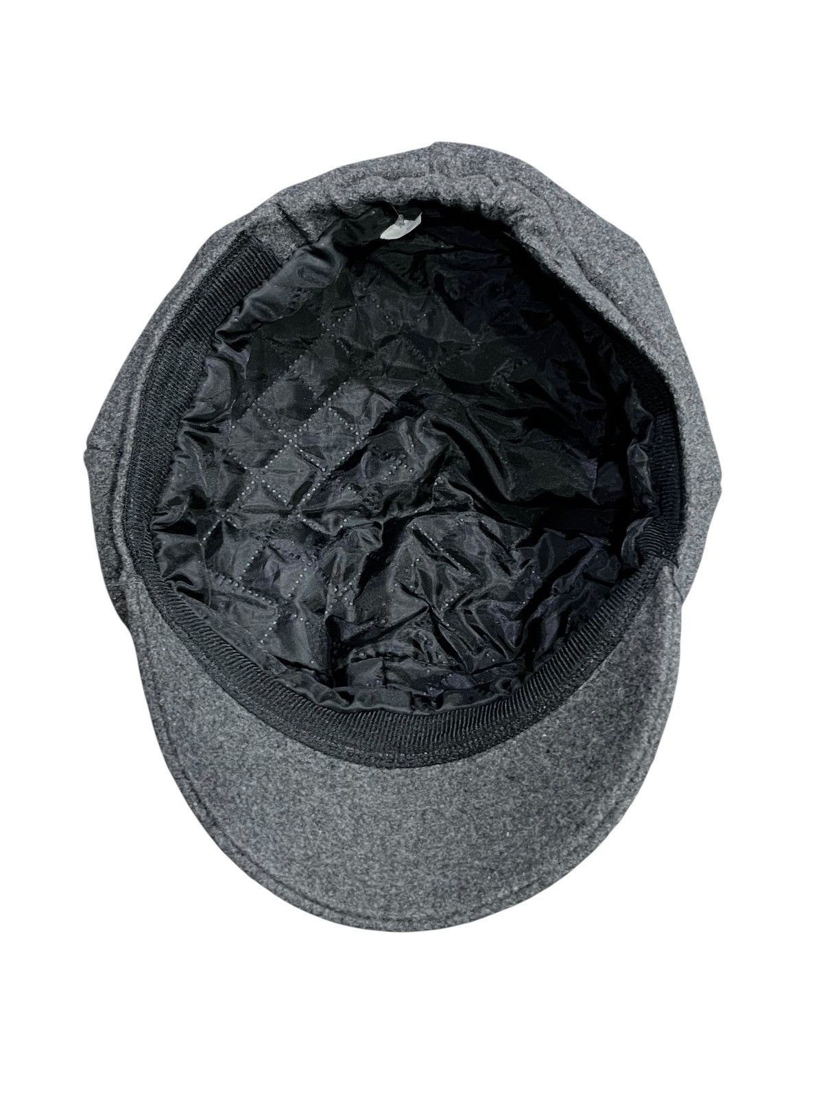 Japanese Brand FYE🔥Vintage Japanese Cat Ear Newsboy Cap Gray Punk Grunge Size ONE SIZE - 4 Thumbnail