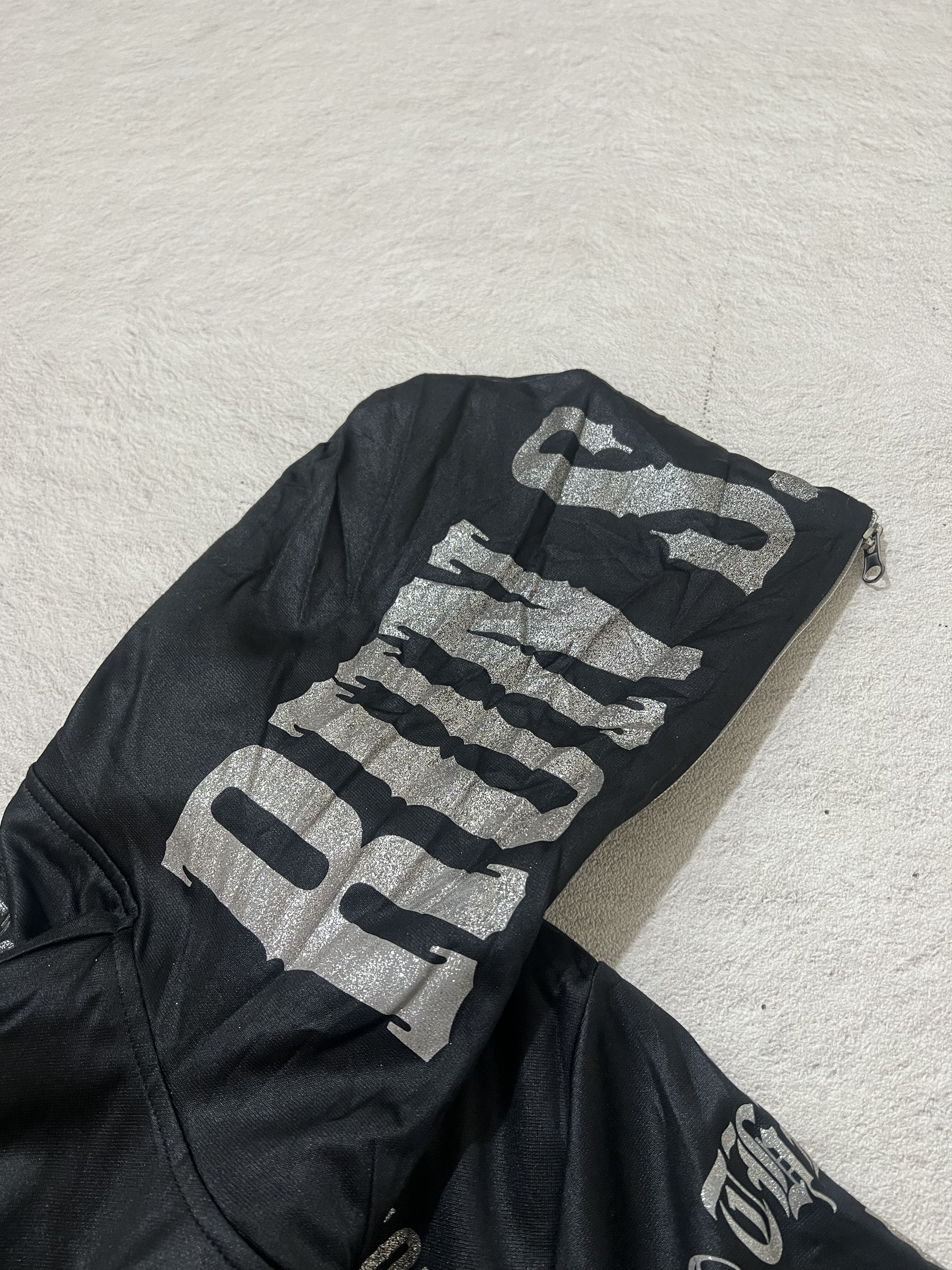 Japanese Brand 2000s Maria Poem Print Fuzzy Full Zip Hoddie y2k Lgb Ifsix Size US M / EU 48-50 / 2 - 11 Thumbnail