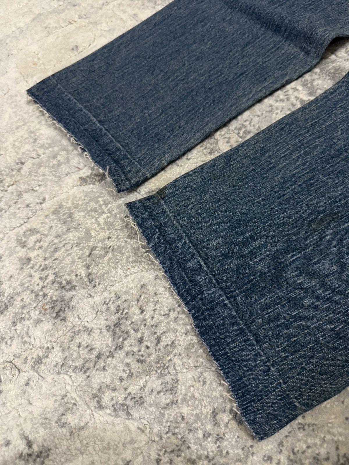 Japanese Brand Amore puro Artisanal Studded Distressed Baggy Jeans Size US 32 / EU 48 - 22 Thumbnail
