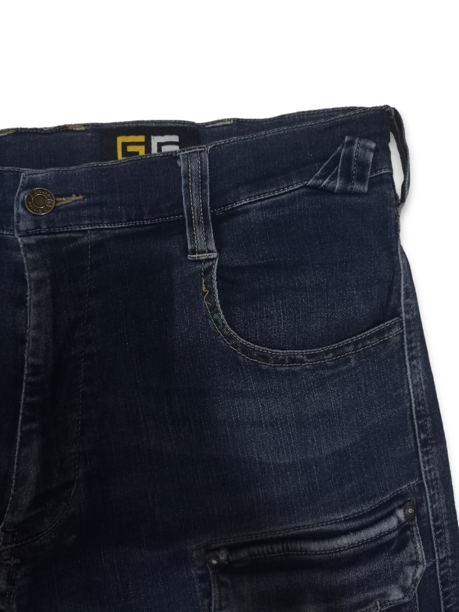 Japanese Brand Vintage Japanese Brand Blue Wash Distressed Cargo Pants Size US 32 / EU 48 - 7 Thumbnail