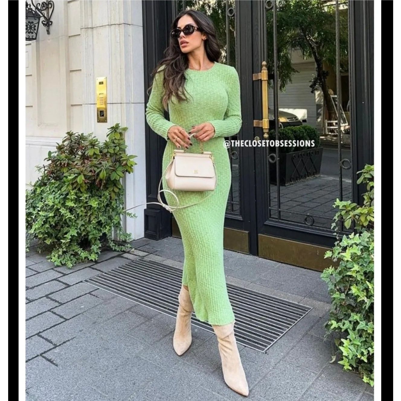 Mango MANGO Ribbed Knit Maxi Dress NWT – Blogger Favorite – Size 8 Size M / US 6-8 / IT 42-44 - 3 Thumbnail