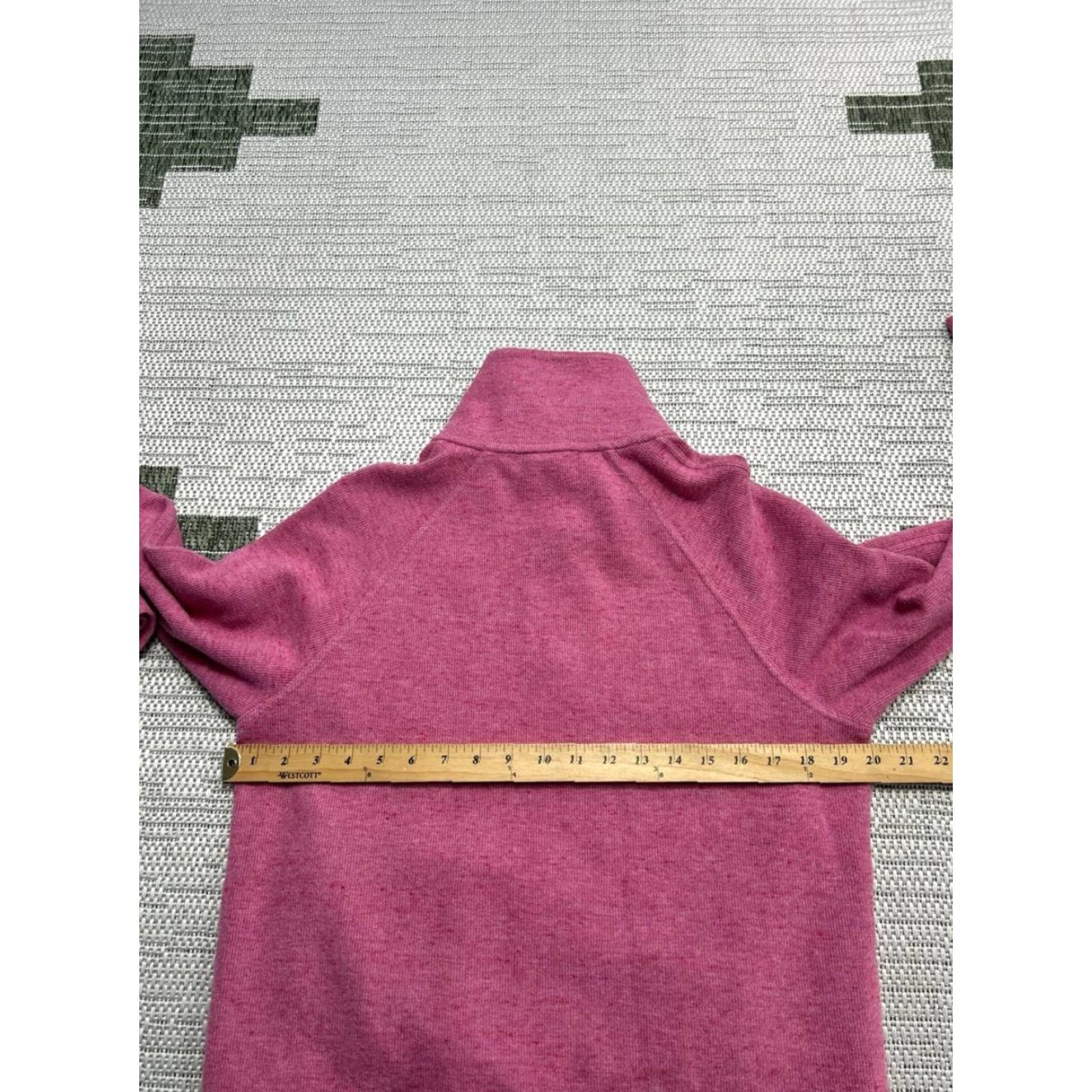 Nike Nike Sweater Shirt Womens Small Pink Cotton Fleece Quarter Zip Size S / US 4 / IT 40 - 5 Thumbnail