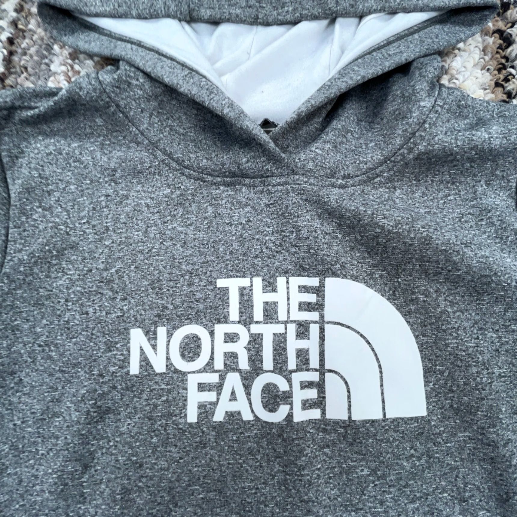 The North Face The North Face Hoodie Women Small Gray White Sweatshirt Sweater Logo Pullover Casual Activewear Modern Outdoors Womens Size S / US 4 / IT 40 - 2 Thumbnail