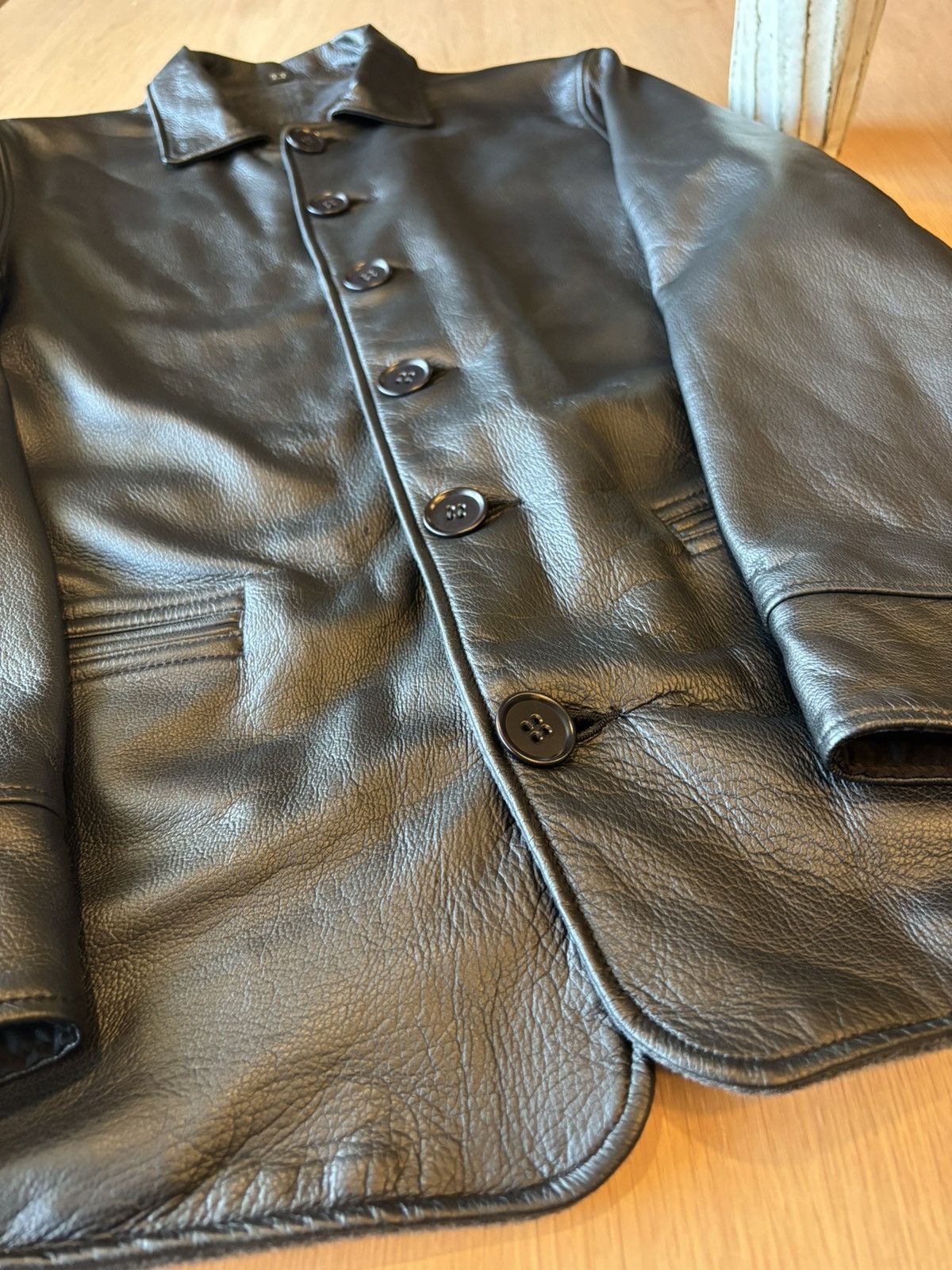 Taiga Takahashi Taiga Takahashi Lot.801 Leather Jacket Deerskin Size 40 Size US M / EU 48-50 / 2 - 5 Thumbnail
