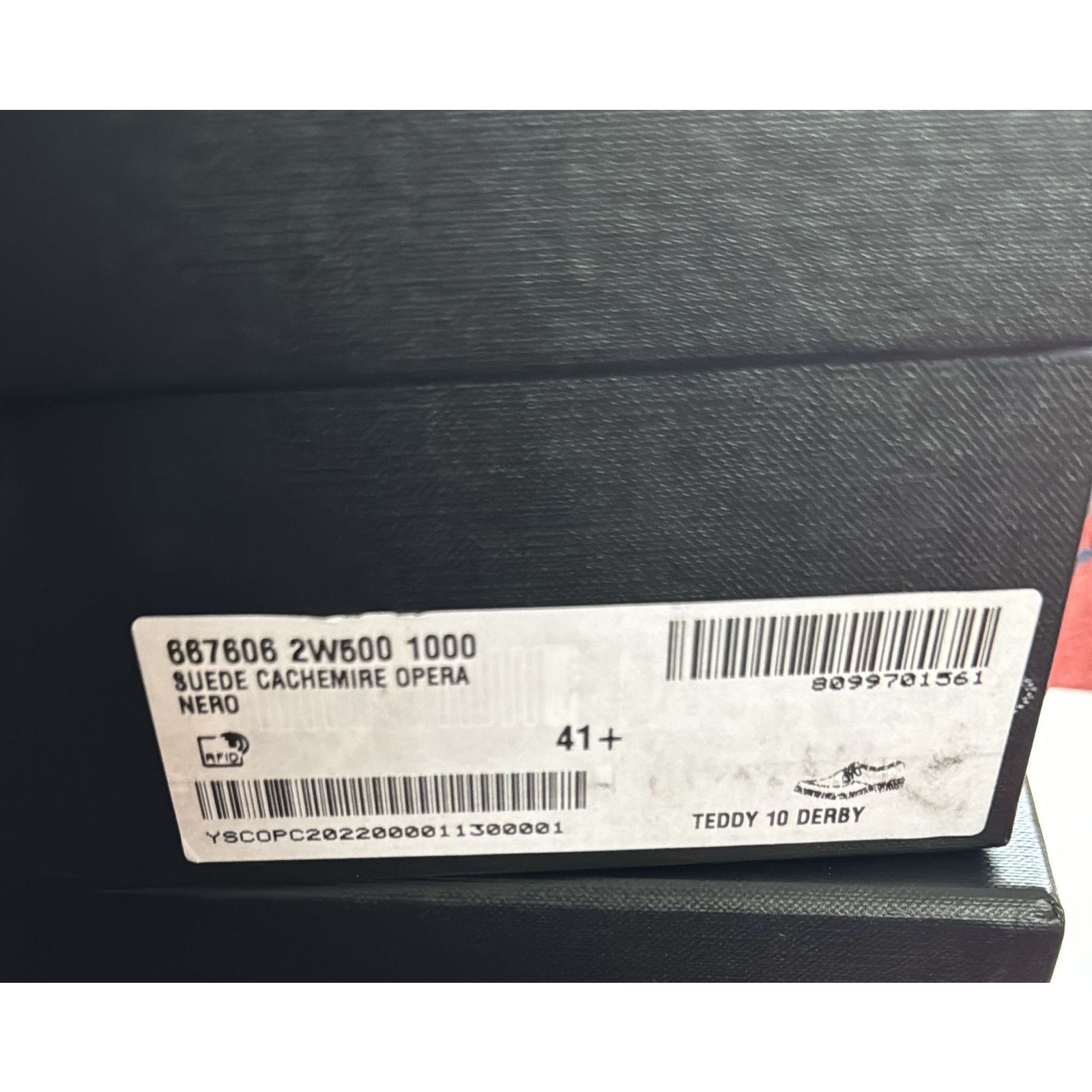 Saint Laurent Paris o1rshd1 Teddy 10 Suede Cashmere Opera Boots in Nero Size US 8.5 / EU 41-42 - 9 Thumbnail