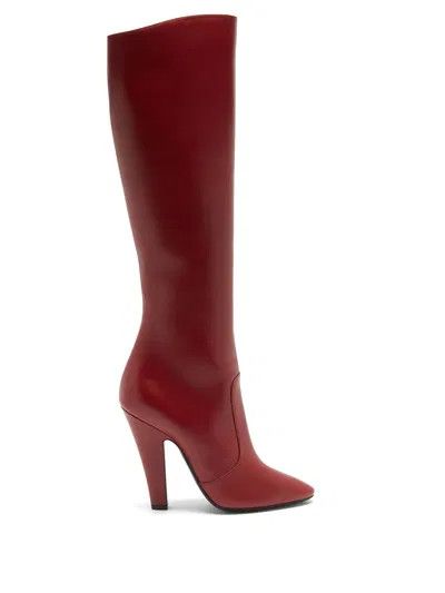 Saint Laurent Paris o1y0126 Boots in Red Size US 6 / IT 36 - 1 Thumbnail