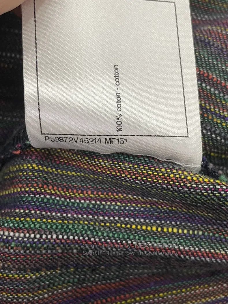 Chanel Chanel Dark blue denim wide-leg trousers Size 42" / US 20 - 8 Thumbnail