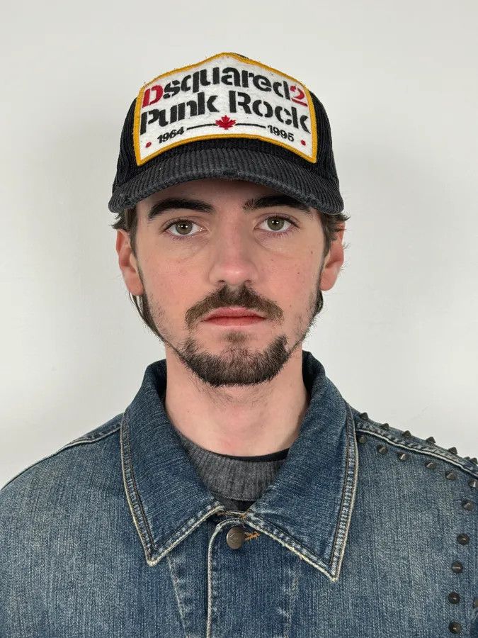 Dsquared2 Dsquared2 Punk Rock Brown Velvet Cap Size ONE SIZE - 2 Thumbnail