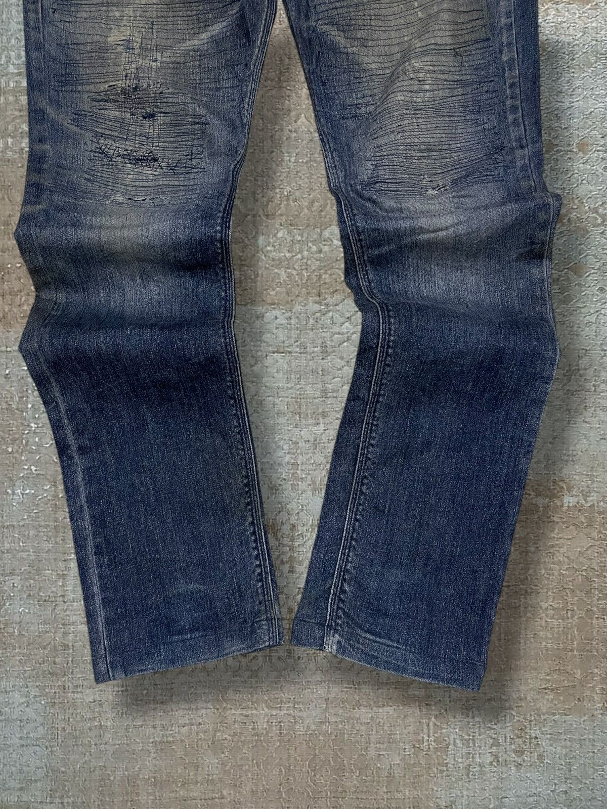 Japanese Brand Vintage 90s Designer Japan High Street Distressed City Denim Size US 33 - 3 Thumbnail