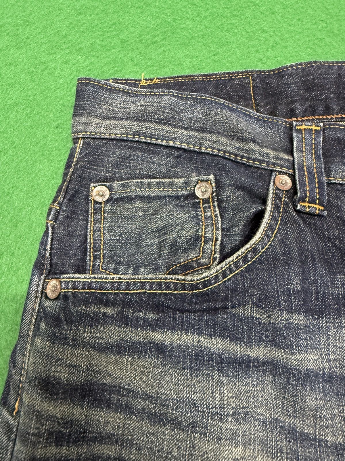 Kapital A27 EDWIN XV EXCLUSIVE VINTAGE MUD WASH AND VINTAGE STYLE Size US 35 - 6 Thumbnail