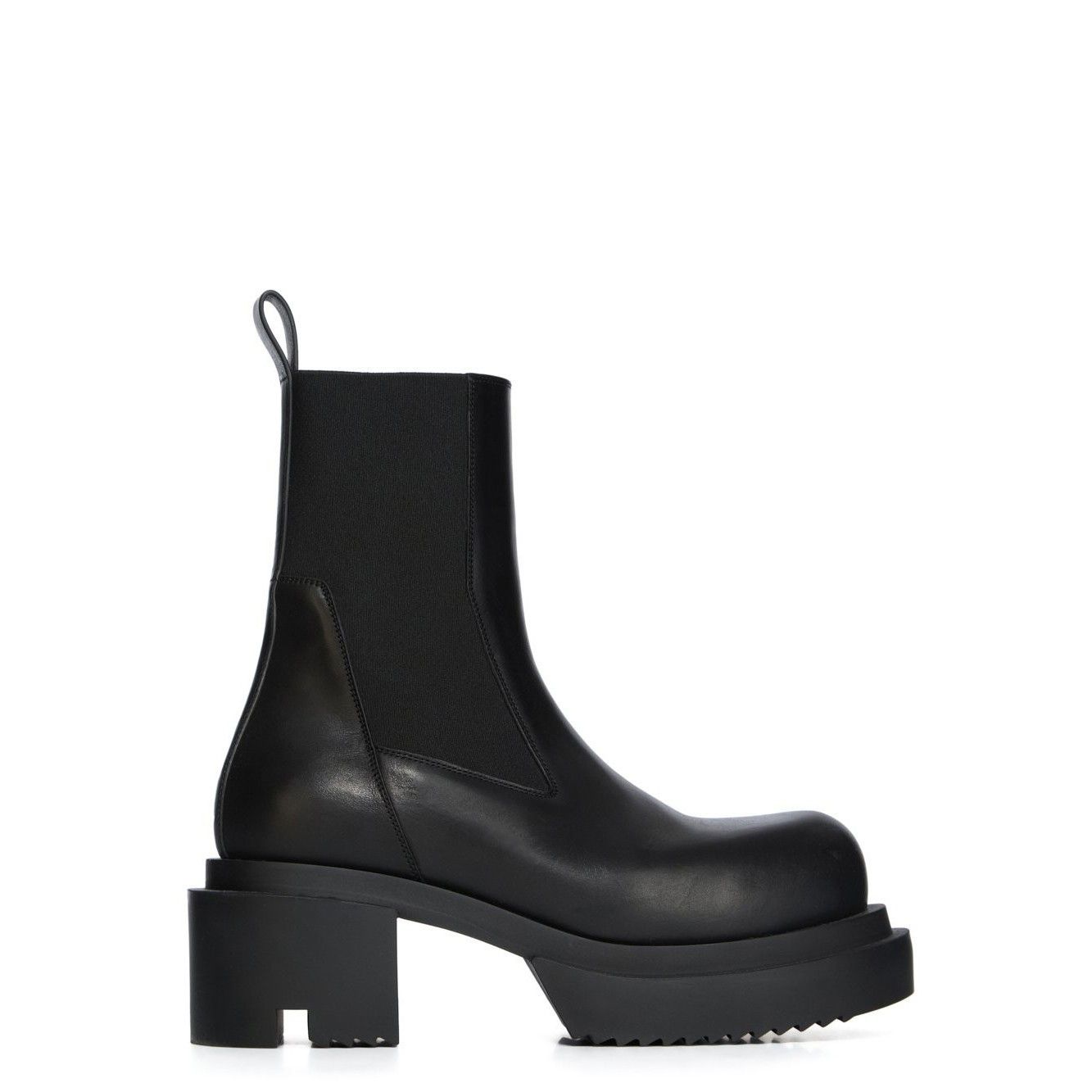RICK OWENS CONCORDIANS Beatle Bogun $1575 Black Leather Boot