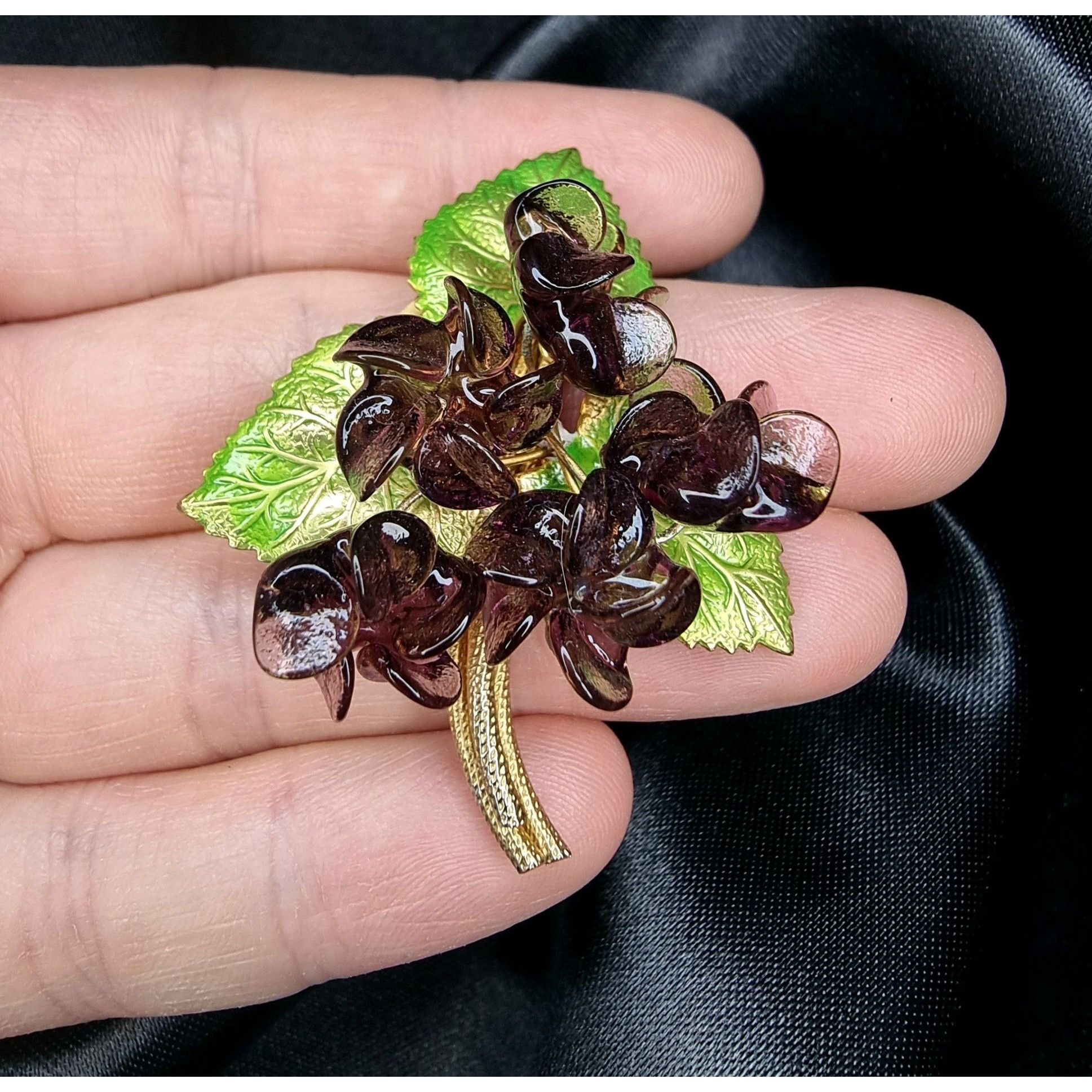 Vintage Rare Find Vintage Mimi Di N Enamel Floral Brooch Size ONE SIZE - 4 Thumbnail