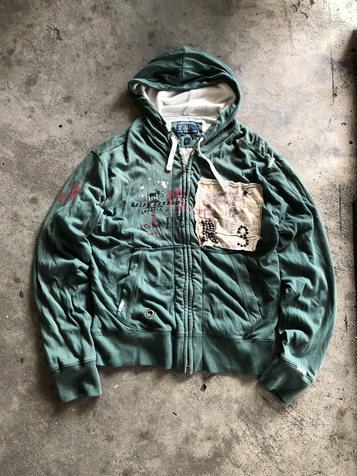 Polo Ralph Lauren VTG POLO RALPH LAUREN ZIP HOODIE Size US L / EU 52-54 / 3 - 1 Thumbnail