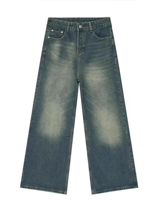 VIBE Vintage washed baggy distressed jeans Size US 34 / EU 50 - 4 Thumbnail