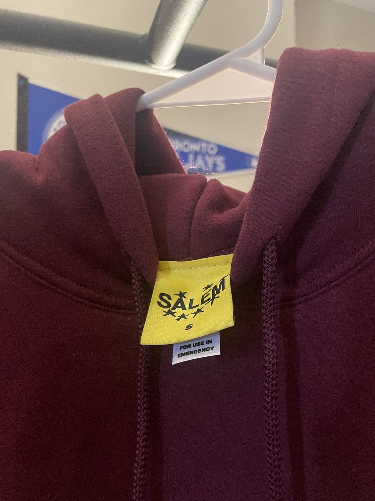 S4LEM S4LEM MIDWEST HOODIE BURGUNDY S Size US S / EU 44-46 / 1 - 3 Thumbnail