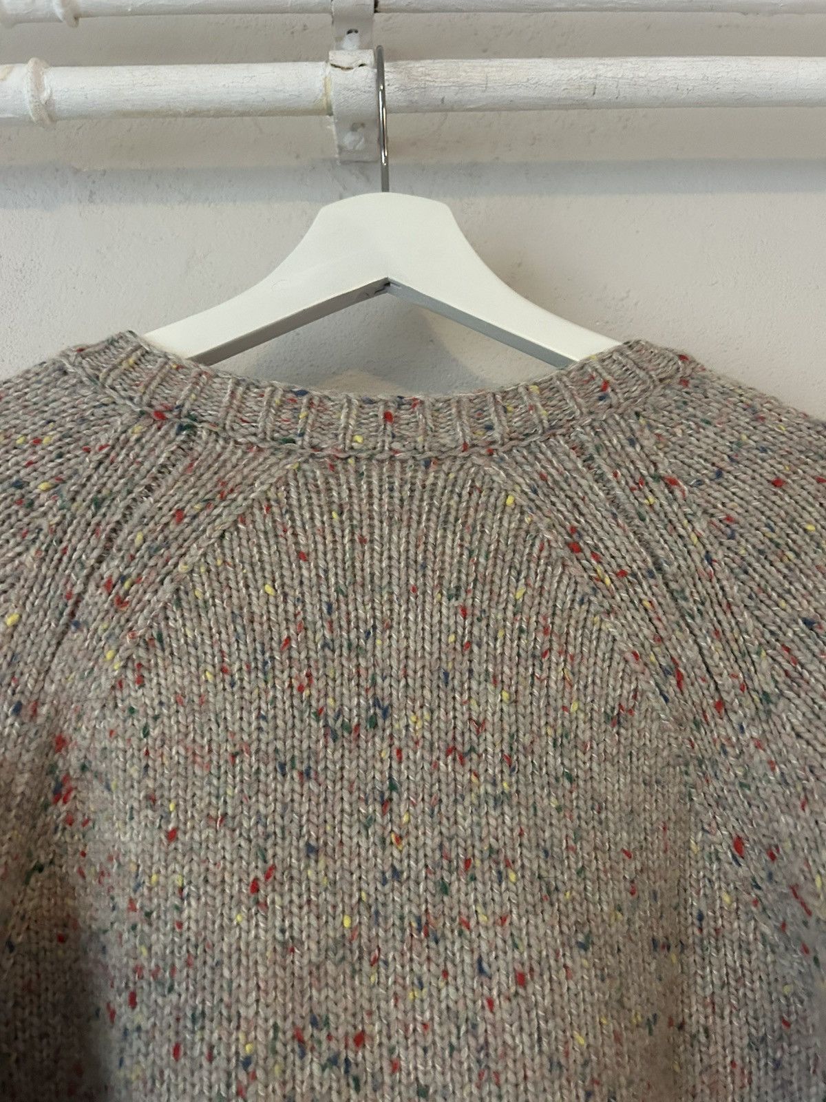 Louis Vuitton Multicolor Speckled Wool V-Neck Sweater Size US M / EU 48-50 / 2 - 9 Thumbnail