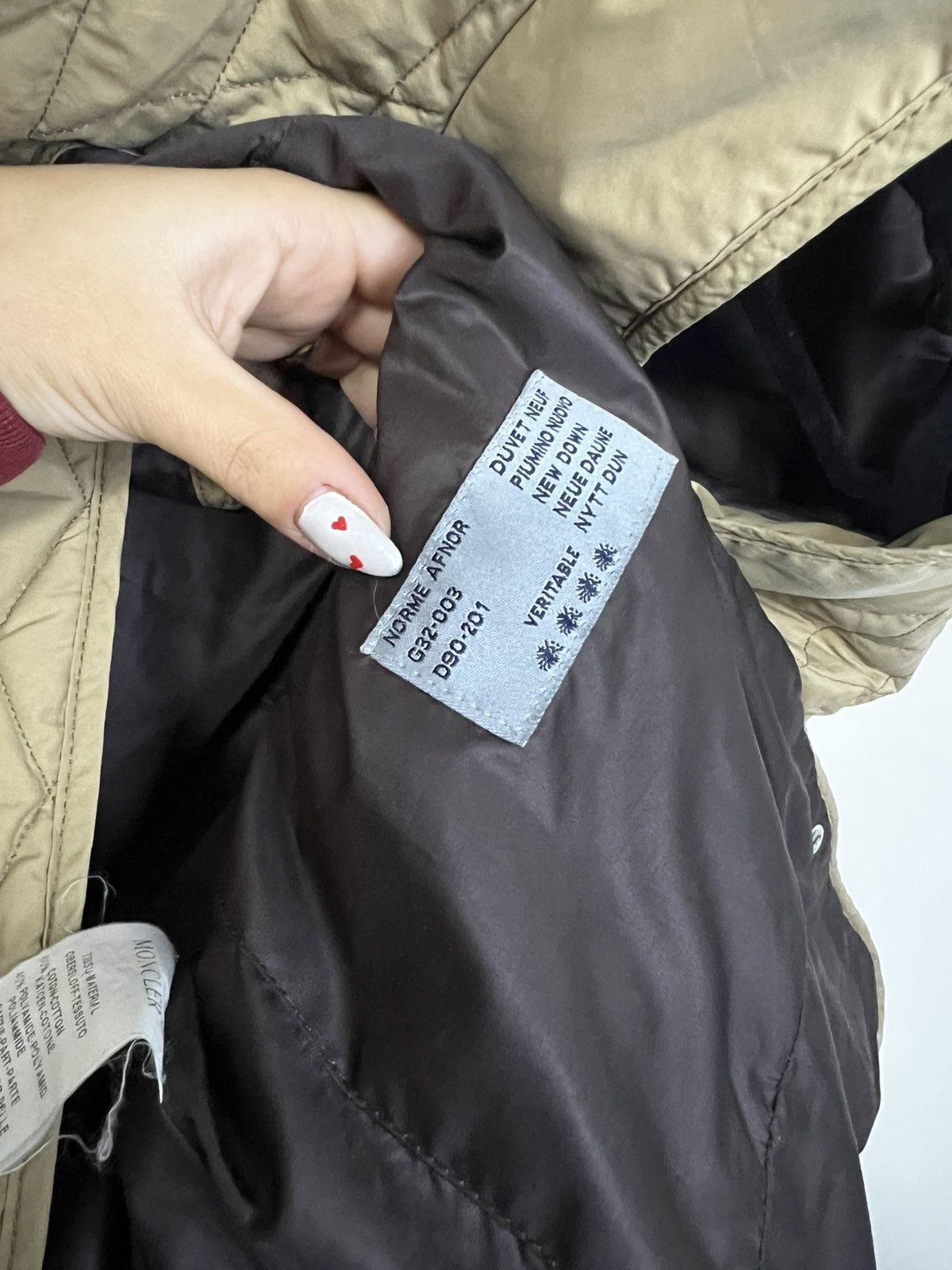 Moncler Moncler quilted jacket beige vintage L Size US L / EU 52-54 / 3 - 5 Thumbnail