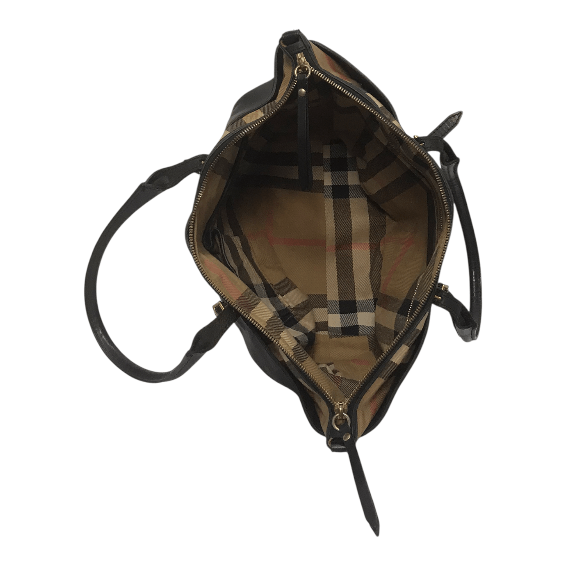 Burberry Burberry Leather Nova Check Handbag Size ONE SIZE - 13 Thumbnail