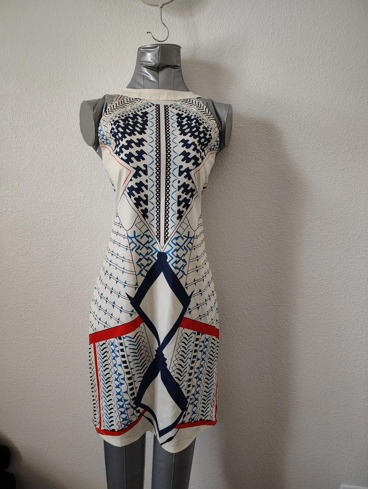 Designer NWT Fashion mia Sleeveless Geometric Print Dress Spring Size S / US 4 / IT 40 - 1 Thumbnail
