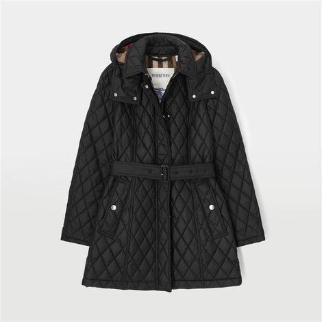 Burberry o1B3y1r0426 Quilted Jacket in Black Size XS / US 0-2 / IT 36-38 - 1 Thumbnail