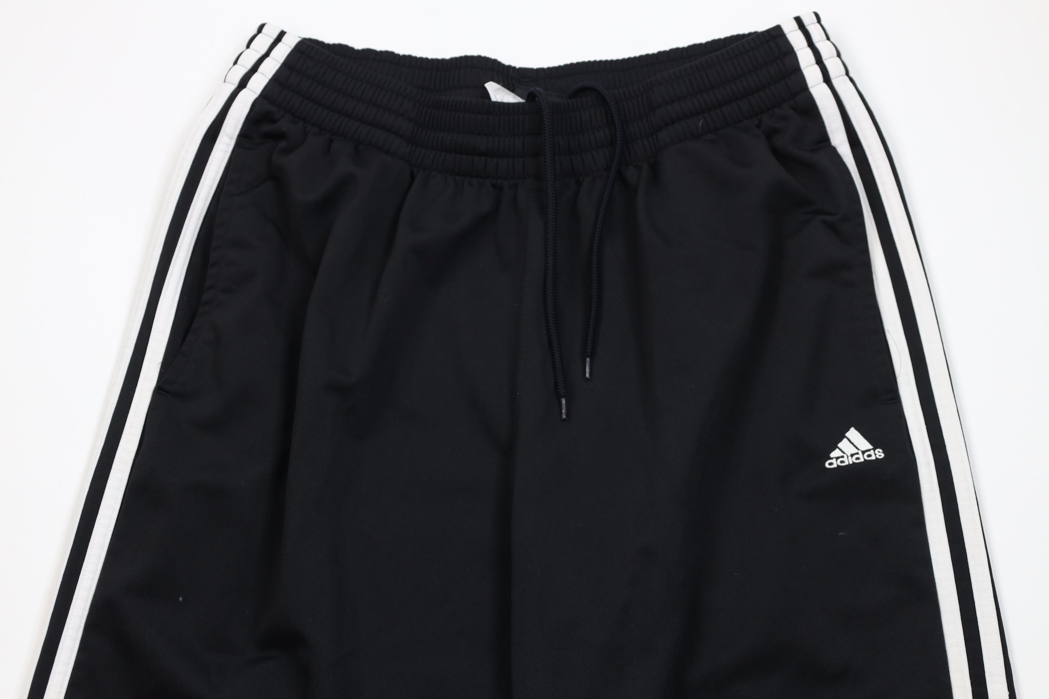 Adidas Vintage Y2K Adidas Striped Wide Leg Sweatpants Pants Black Size US 34 / EU 50 - 2 Thumbnail