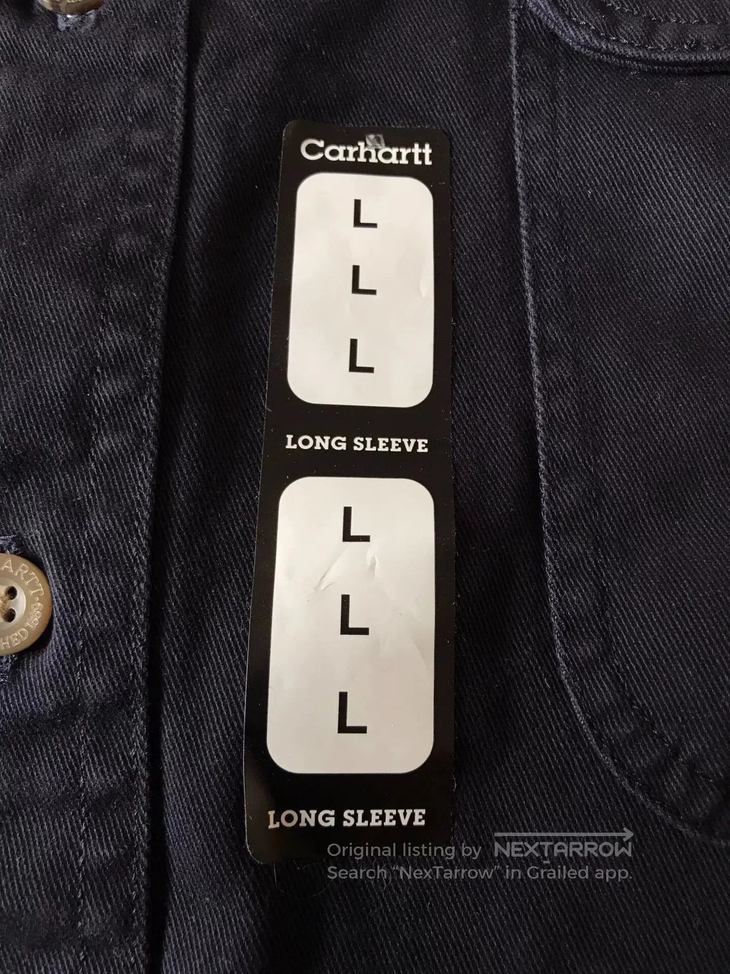 Carhartt Carhartt S09 MDT Midnight Blue Work Shirt. Size US L / EU 52-54 / 3 - 6 Thumbnail
