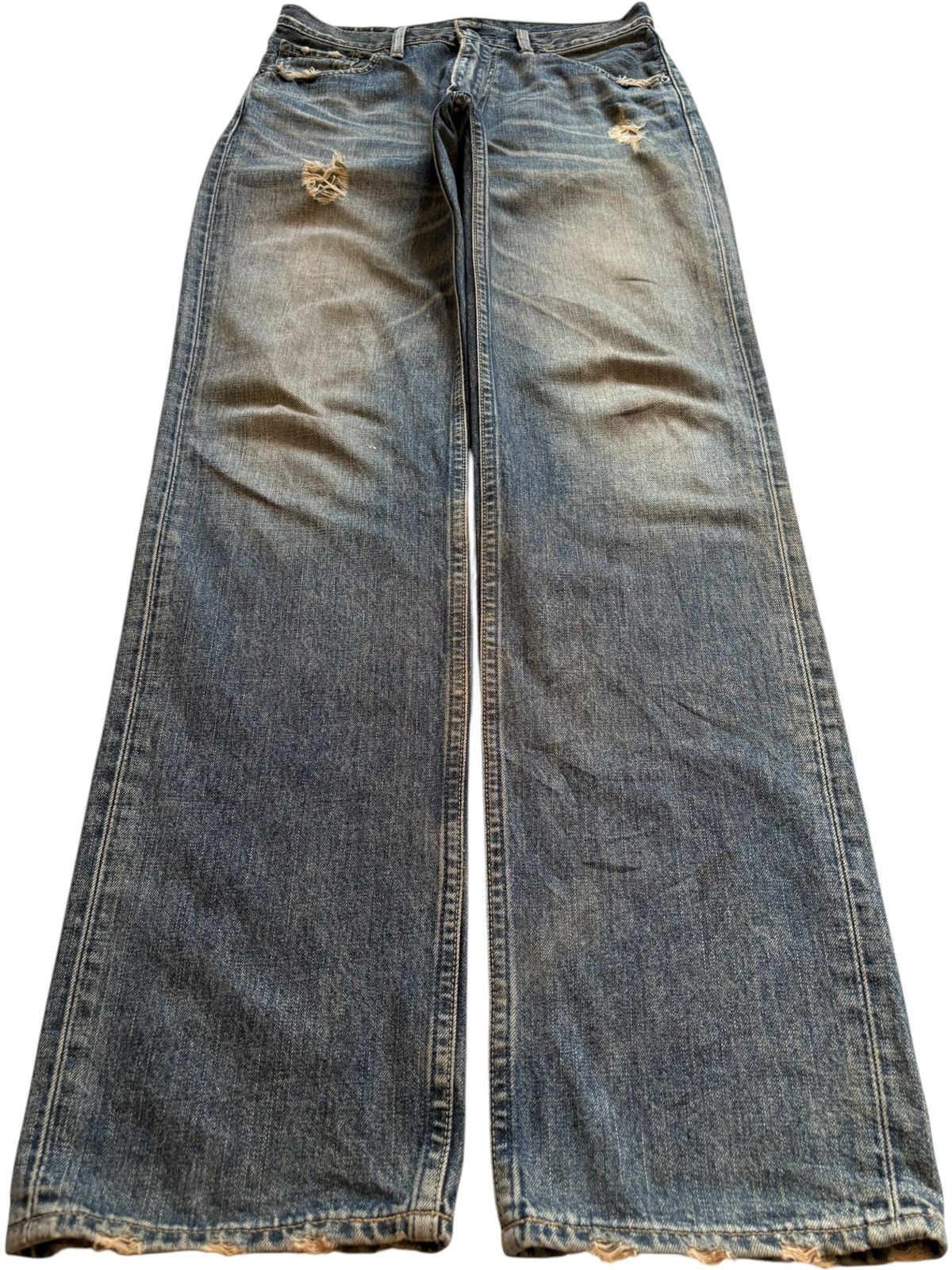 Levi's Vintage 90s Levis 502 Rusty Mud Wash Distressed Loose Jeans Size US 30 / EU 46 - 1 Thumbnail