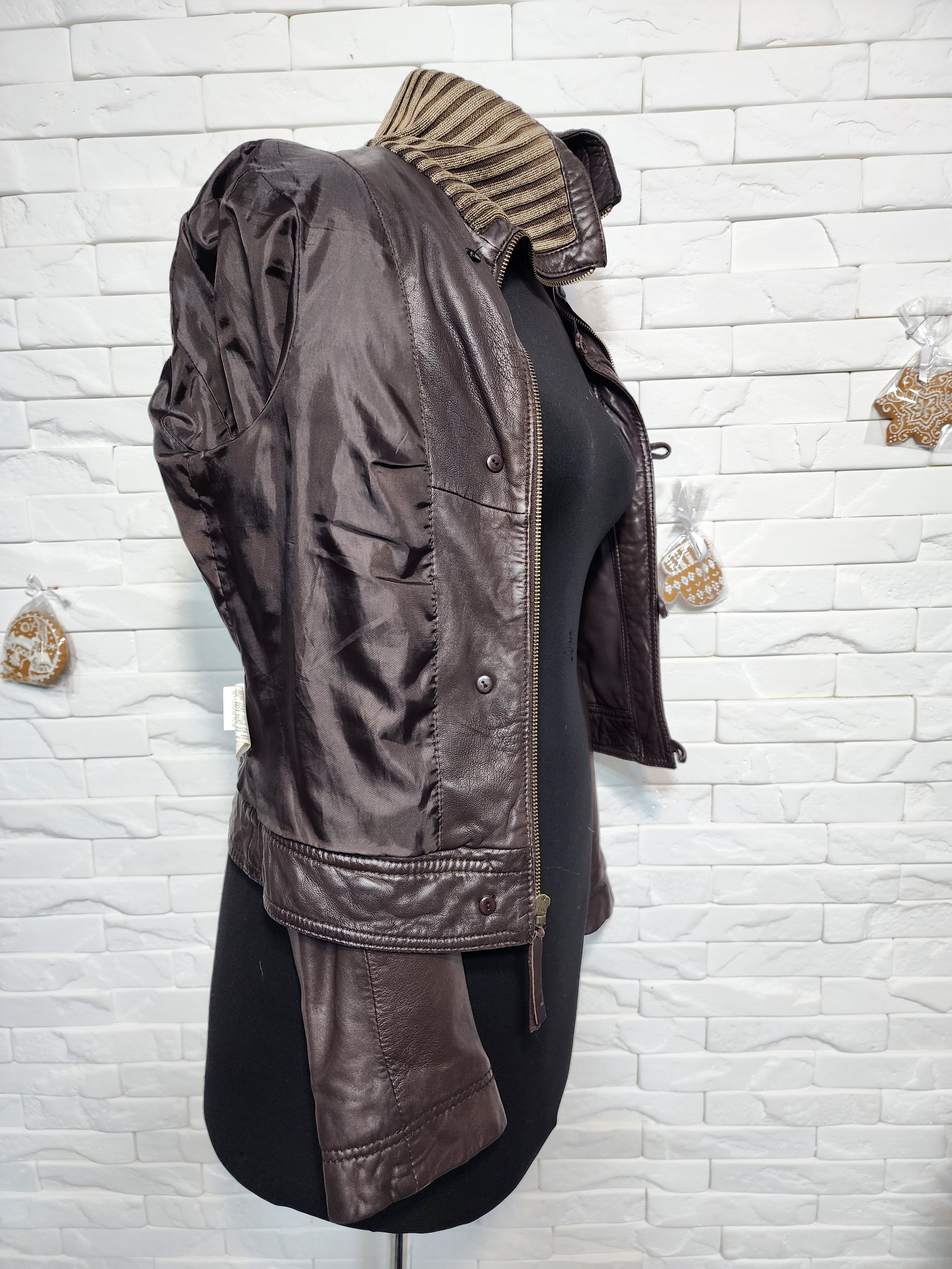 Genuine Leather Brown Genuine Leather Women's Jacket: Soft Leather Size M / US 6-8 / IT 42-44 - 10 Thumbnail
