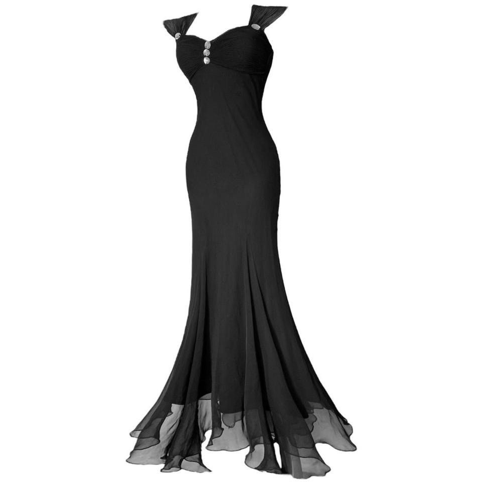 Vintage Avant - Garde goth maxi dress Size S / US 4 / IT 40 - 2 Thumbnail