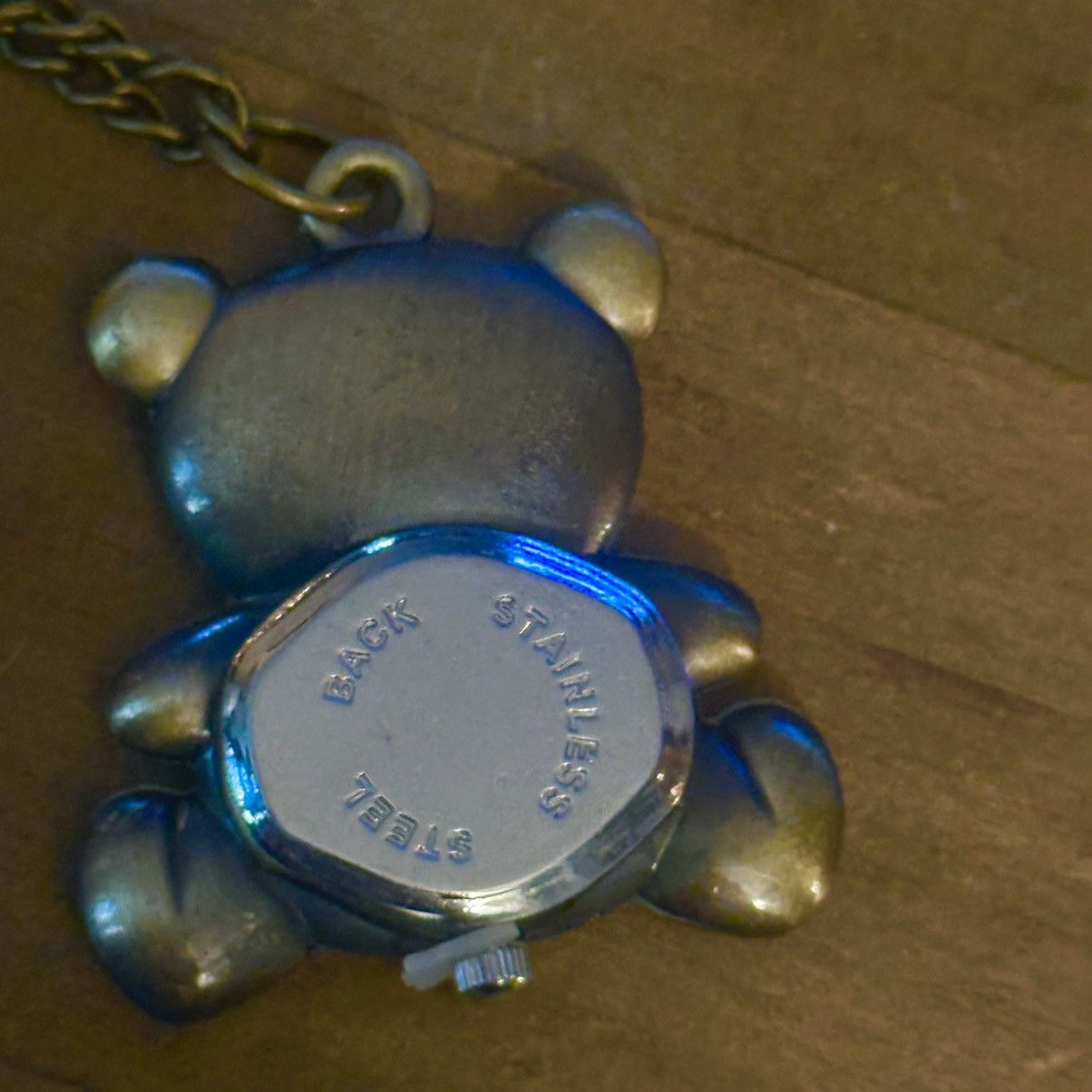 Other Bronze tone teddy bear watch pendant necklace Size ONE SIZE - 4 Thumbnail