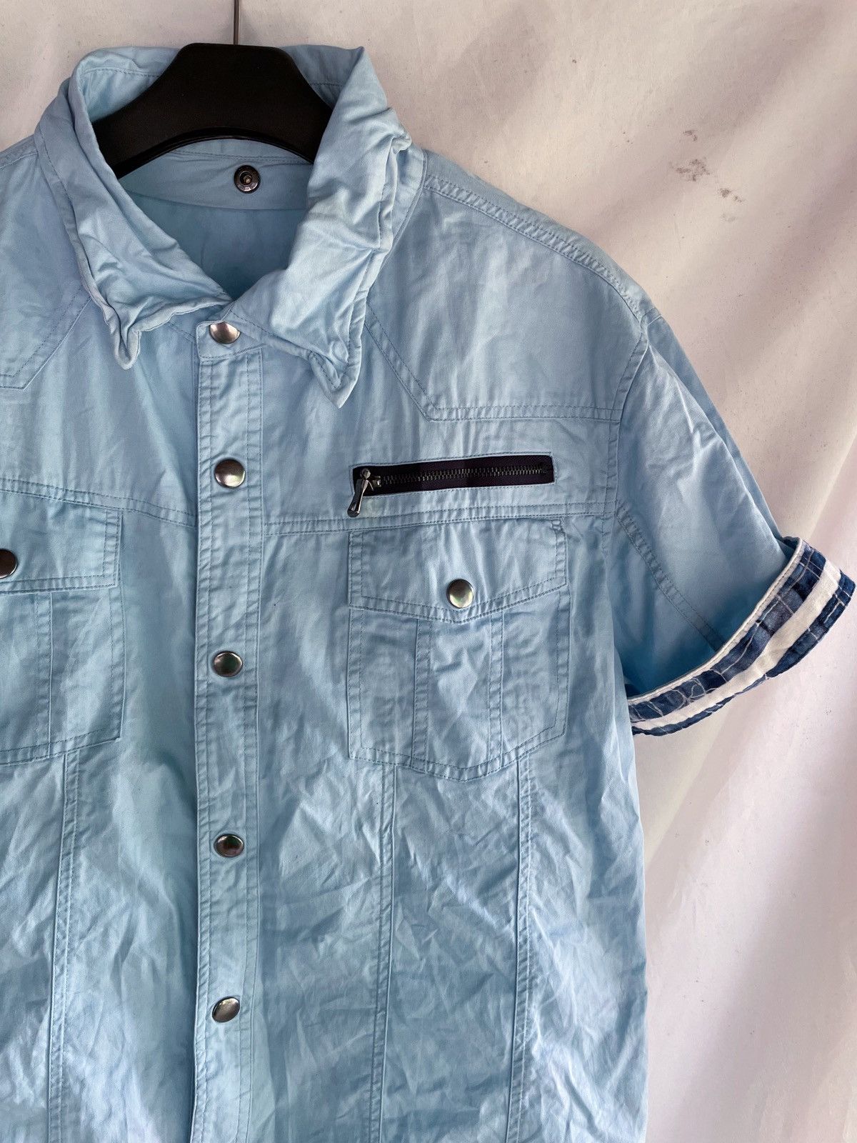 Le Grande Bleu (L.G.B.) JAPANESE UKNOWN BRAND BUTTON UP CASUAL SHIRT Size US M / EU 48-50 / 2 - 3 Thumbnail