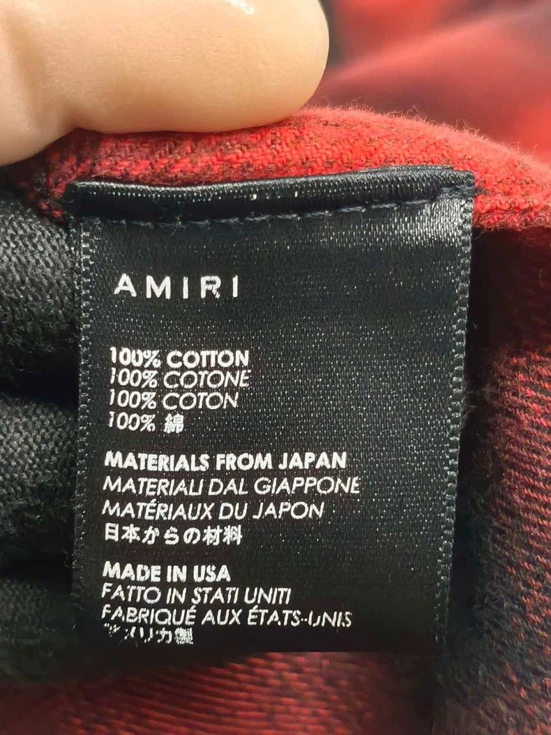 Amiri Amiri red and black checkered shirt Size US S / EU 44-46 / 1 - 8 Thumbnail