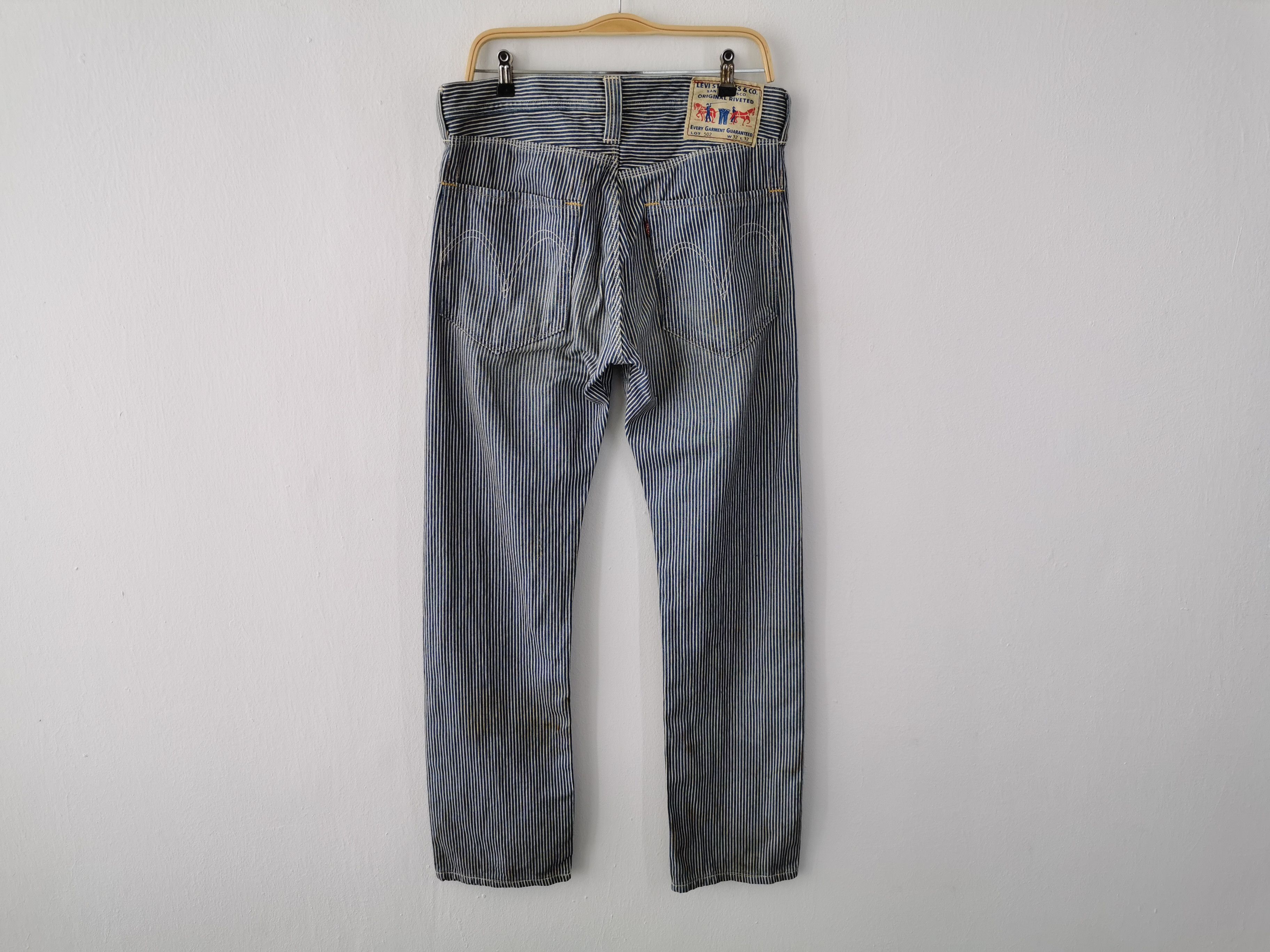 Levi's Distressed Levis 502 Hickory Denim Pants Size 34 Size US 34 / EU 50 - 2 Thumbnail