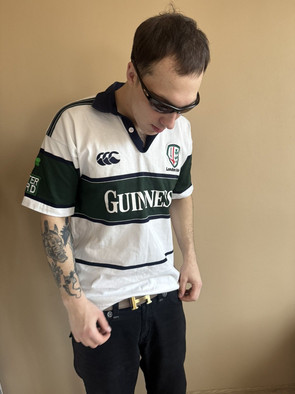 Canterbury of New Zealand 2004 2005 London Irish Rugby Away Shirt Size US M / EU 48-50 / 2 - 1 Thumbnail