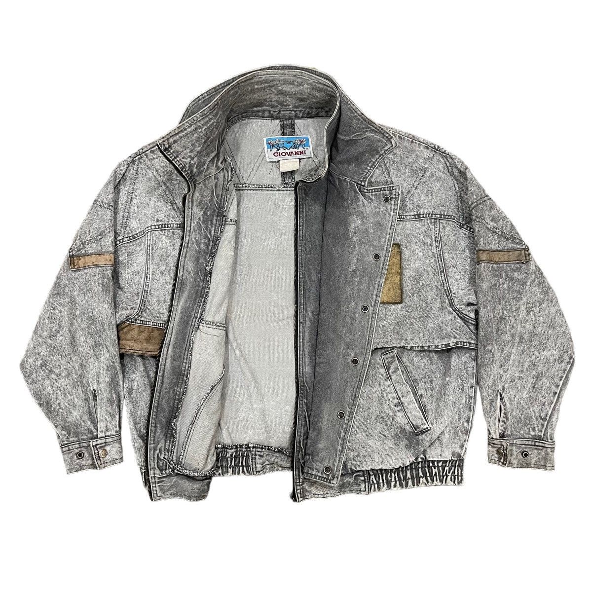 Designer × Giovanni Valentino × Vintage Vintage GIOVANNI Bondage Denim Jacket Size US XL / EU 56 / 4 - 7 Thumbnail