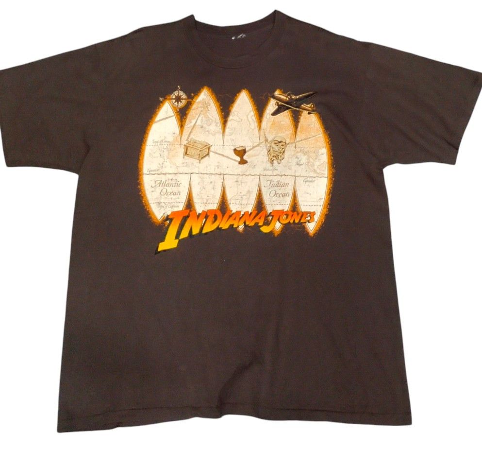 Other RARE X VINTAGE X MOVIE INDIANA JONES 90s TEE Size US XL / EU 56 / 4 - 2 Thumbnail